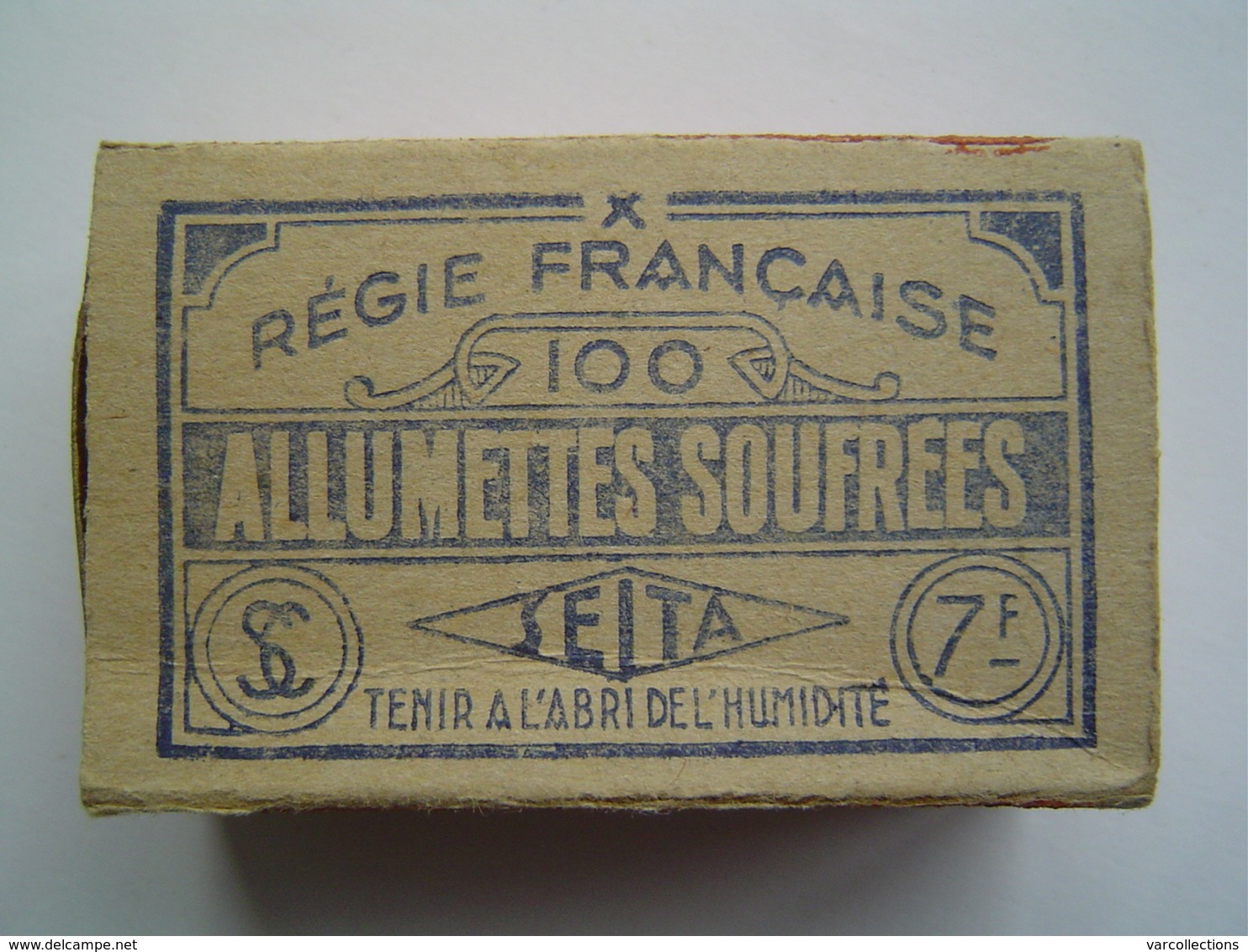 REGIE FRANCAISE DES TABACS - SEITA 1935 : BOITE D' ALLUMETTES - Andere & Zonder Classificatie