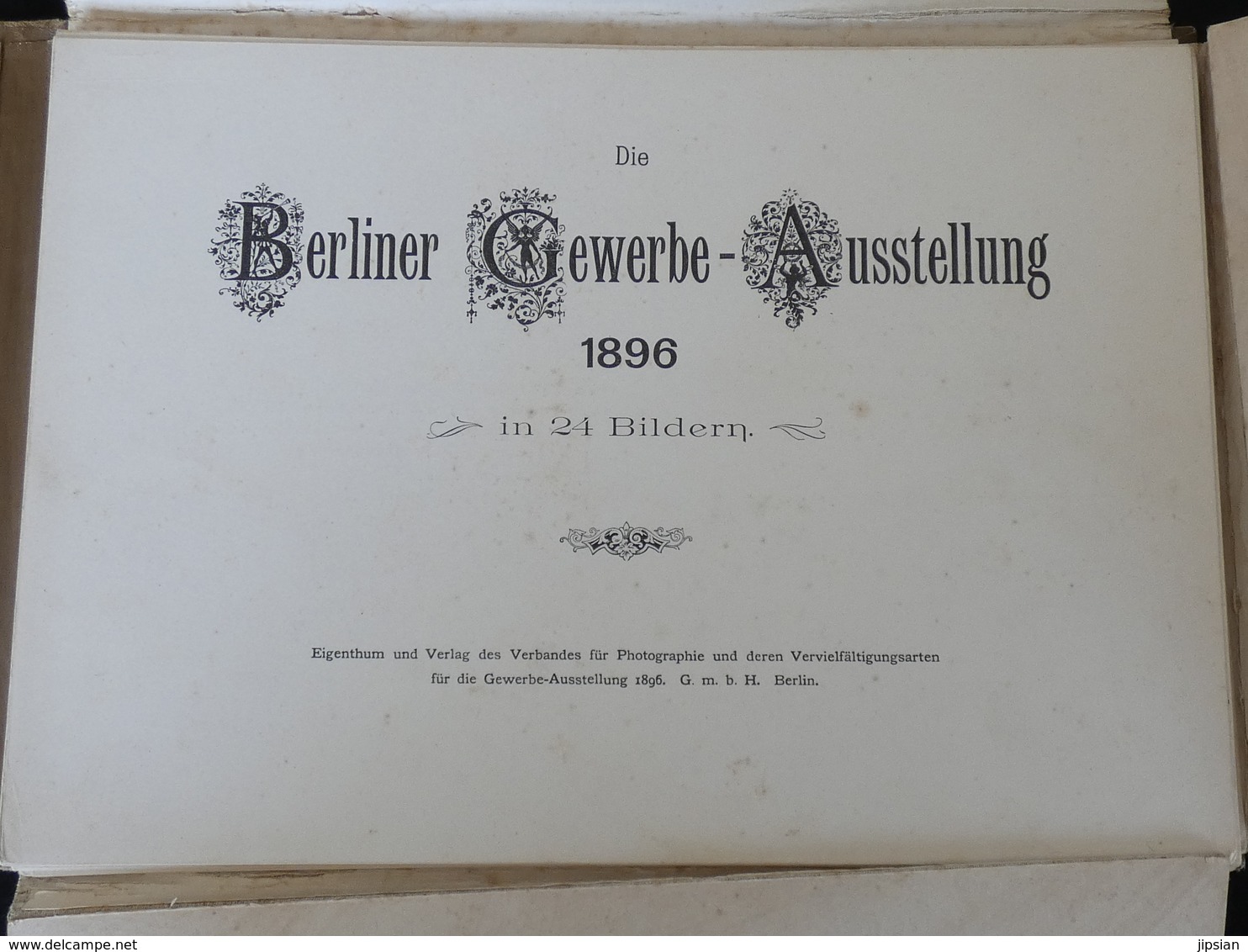 Plaquette Avec 24 Photos De 1896 Berliner Gewerbe Austellung -- Exposition Commerciale Berlin De 1896 -- M2 - Berlin & Potsdam