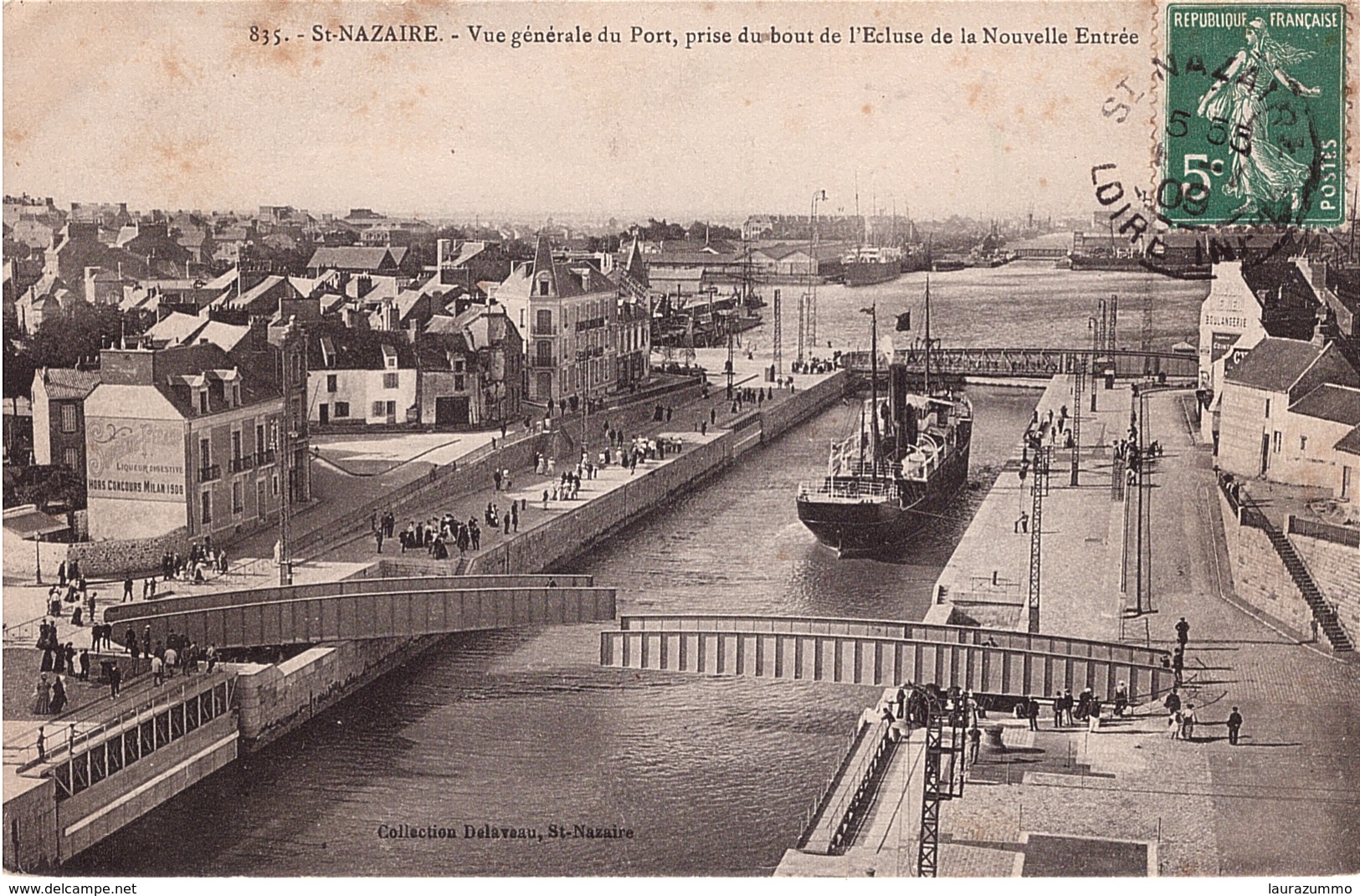 CPA - 44 - SAINT NAZAIRE - Vue Générale Du Port - Prise Du Bout De L'Ecluse - Saint Nazaire