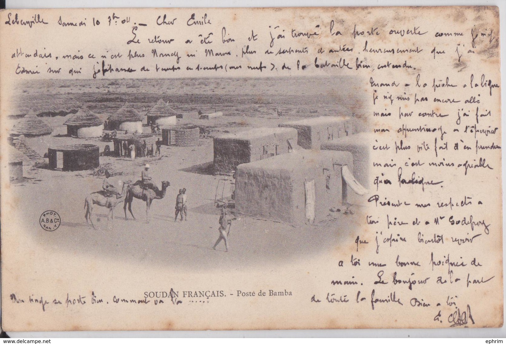 MALI (Soudan Français) - Poste De Bamba Chameau Habitation - Mali