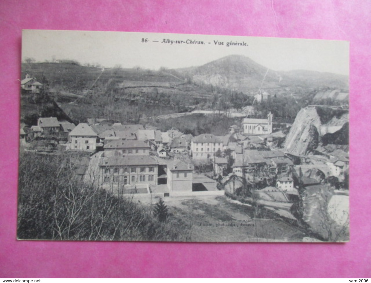 CPA 74 ALBY SUR CHERAN VUE GÉNÉRALE - Alby-sur-Cheran