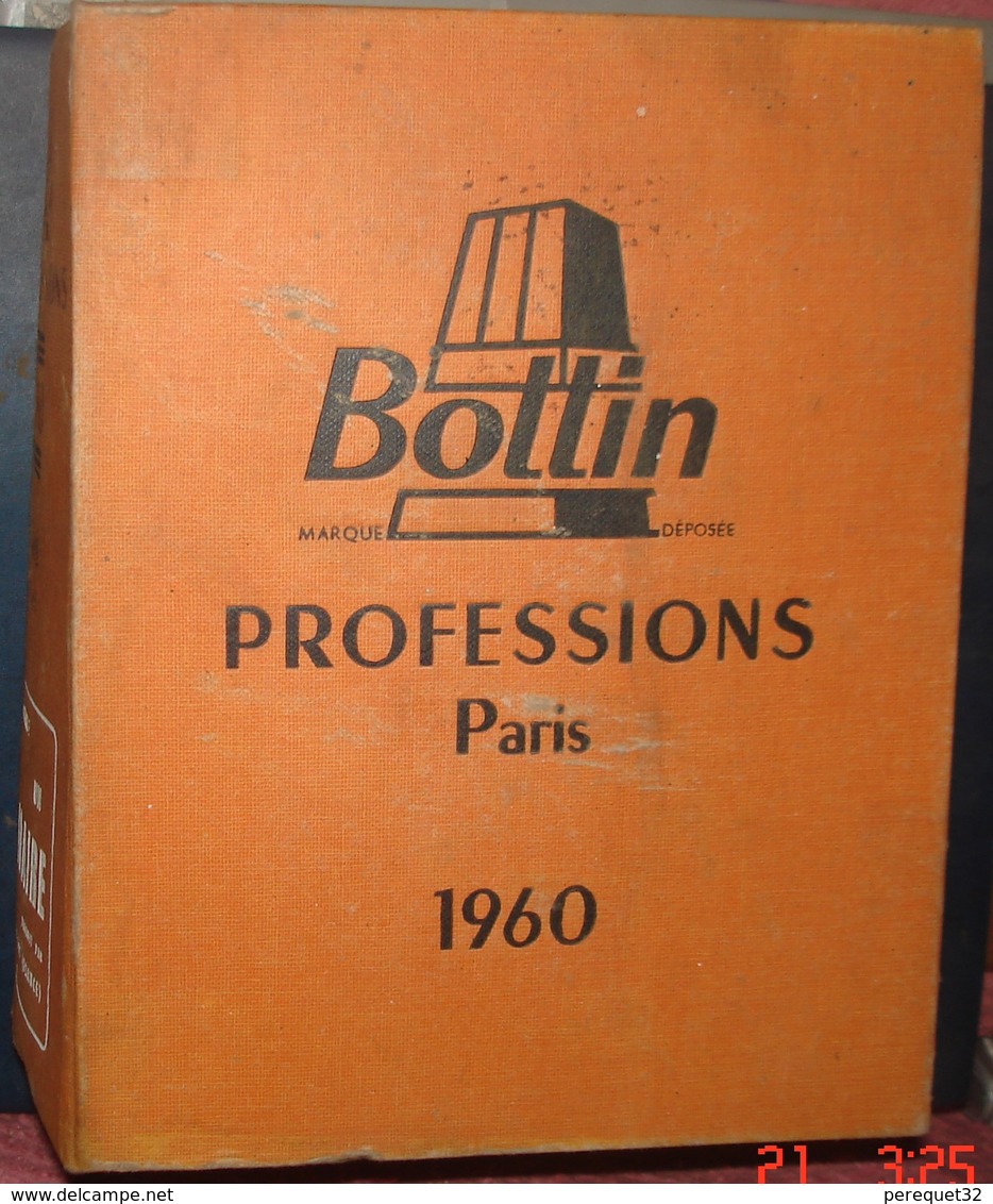 BOTTIN Professions,PARIS,1960.3032 Pages.Poids 5,3 Kgs - Annuaires Téléphoniques