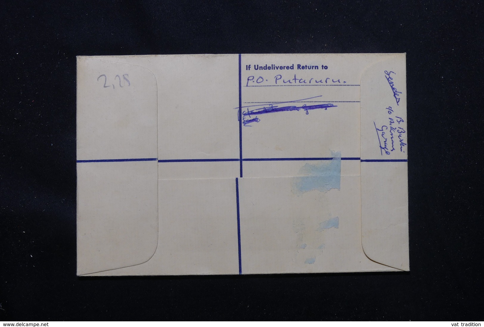 NOUVELLE ZÉLANDE - Entier Postal + Complément En Recommandé De Putaruru En 1967 Pour Waipukurau - L 58987 - Postal Stationery