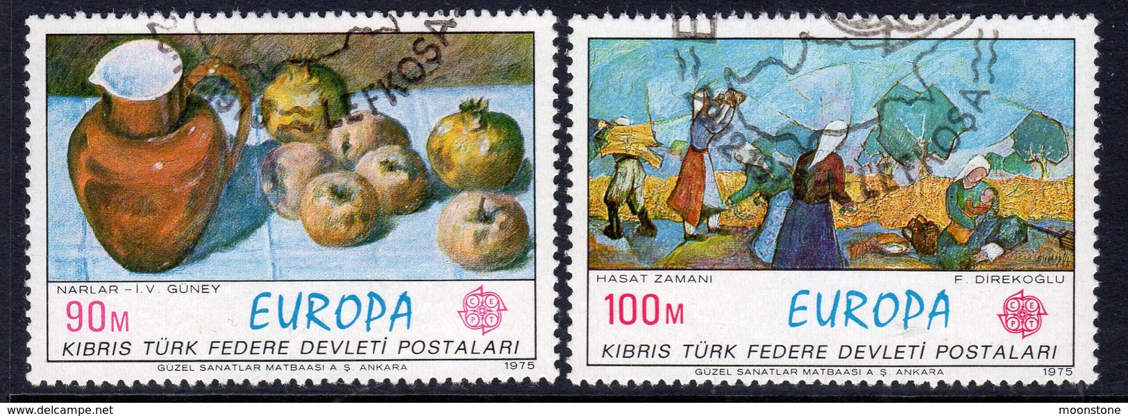 Cyprus Turkish 1975 Europa Set Of 2, Used, SG 23/4 (A) - Gebraucht