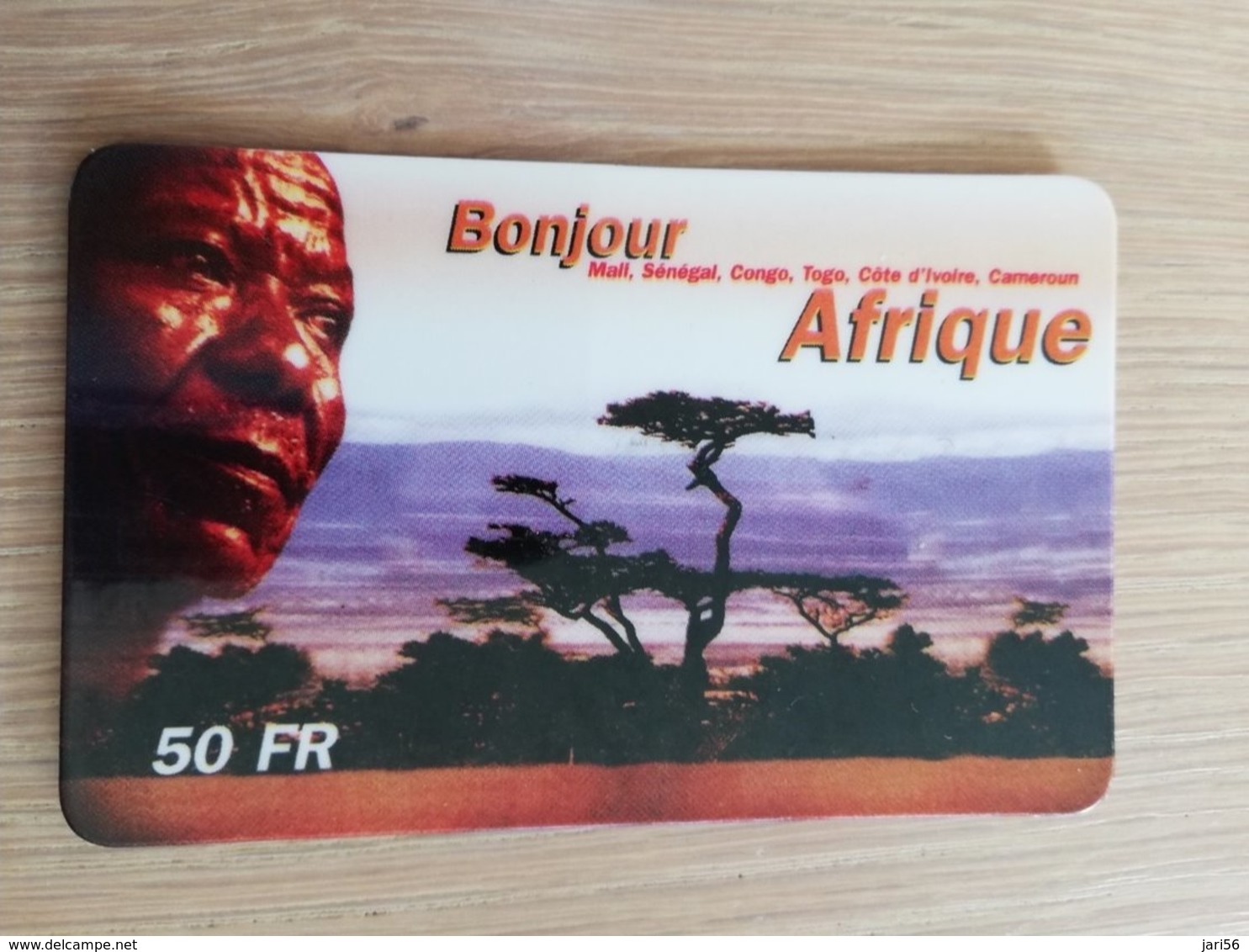 FRANCE/FRANKRIJK  50 FF BONJOUR AFRIQUE    PREPAID  USED    ** 1466** - Mobicartes (GSM/SIM)