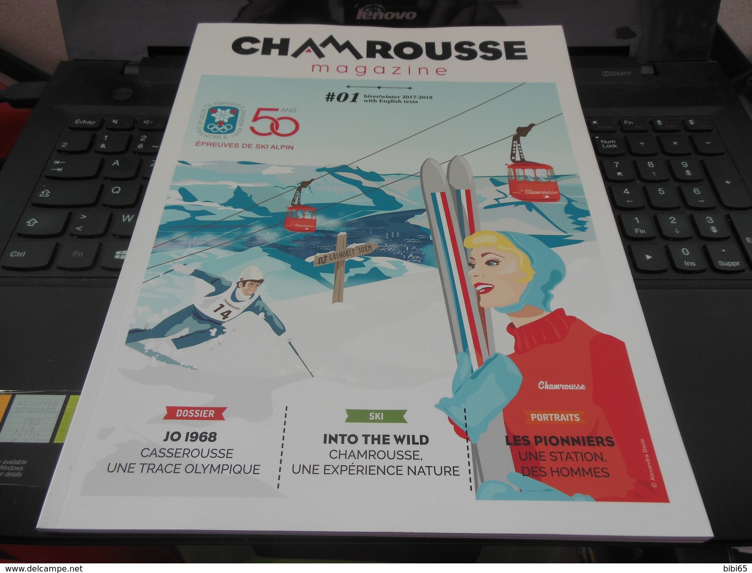 CHAMROUSSE MAGAZINE NUMBER 1 WITH ENGLISH TEXTS JEUX OLYMPIQUES GRENOBLE 50 ANS - 1950-Aujourd'hui