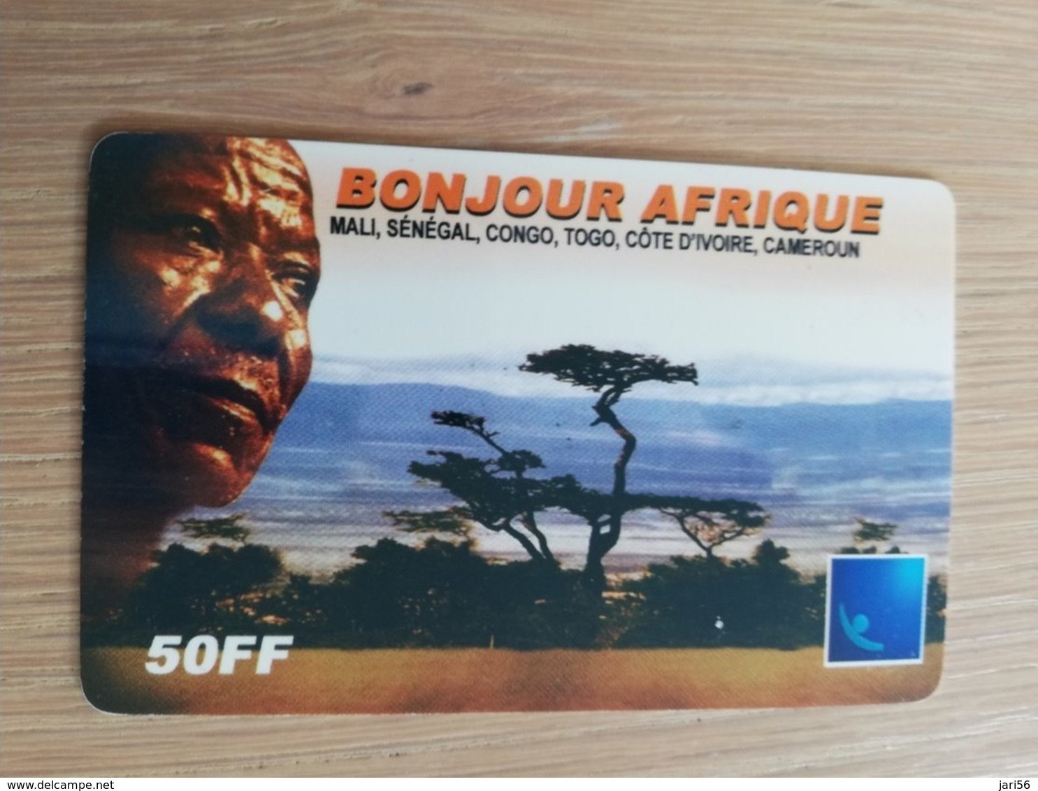 FRANCE/FRANKRIJK  50 FF BONJOUR AFRIQUE    PREPAID  USED    ** 1470** - Mobicartes (GSM/SIM)