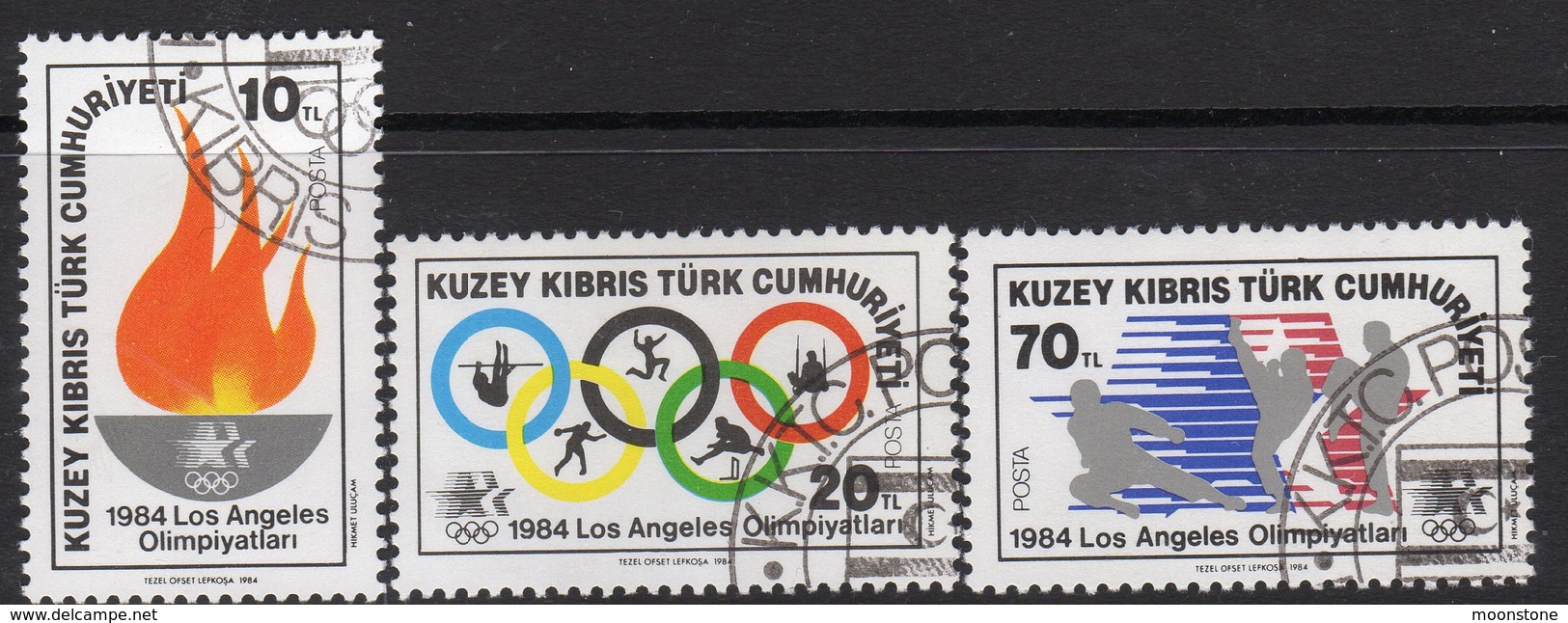 Cyprus Turkish 1984 Olympic Games Set Of 3, Used, SG 150/2 (A) - Usati