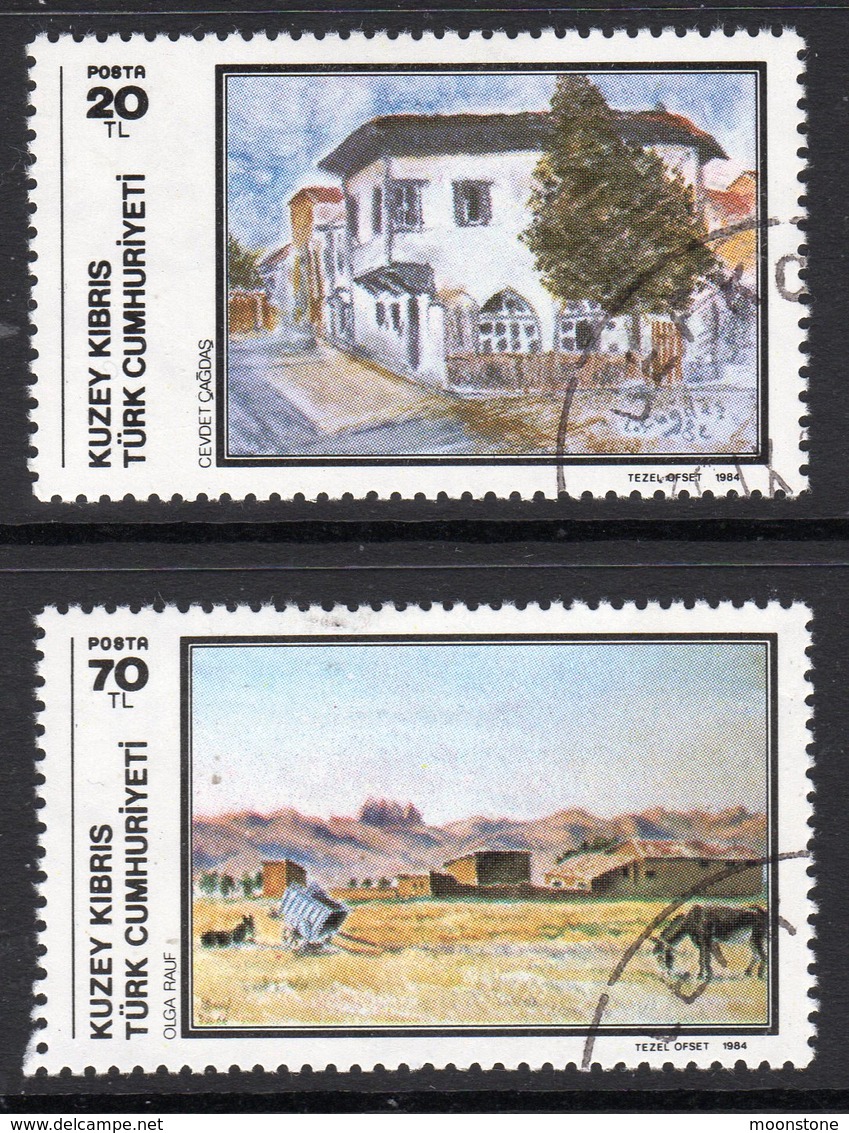 Cyprus Turkish 1984 Art III Set Of 2, Used, SG 157/8 (A) - Gebraucht