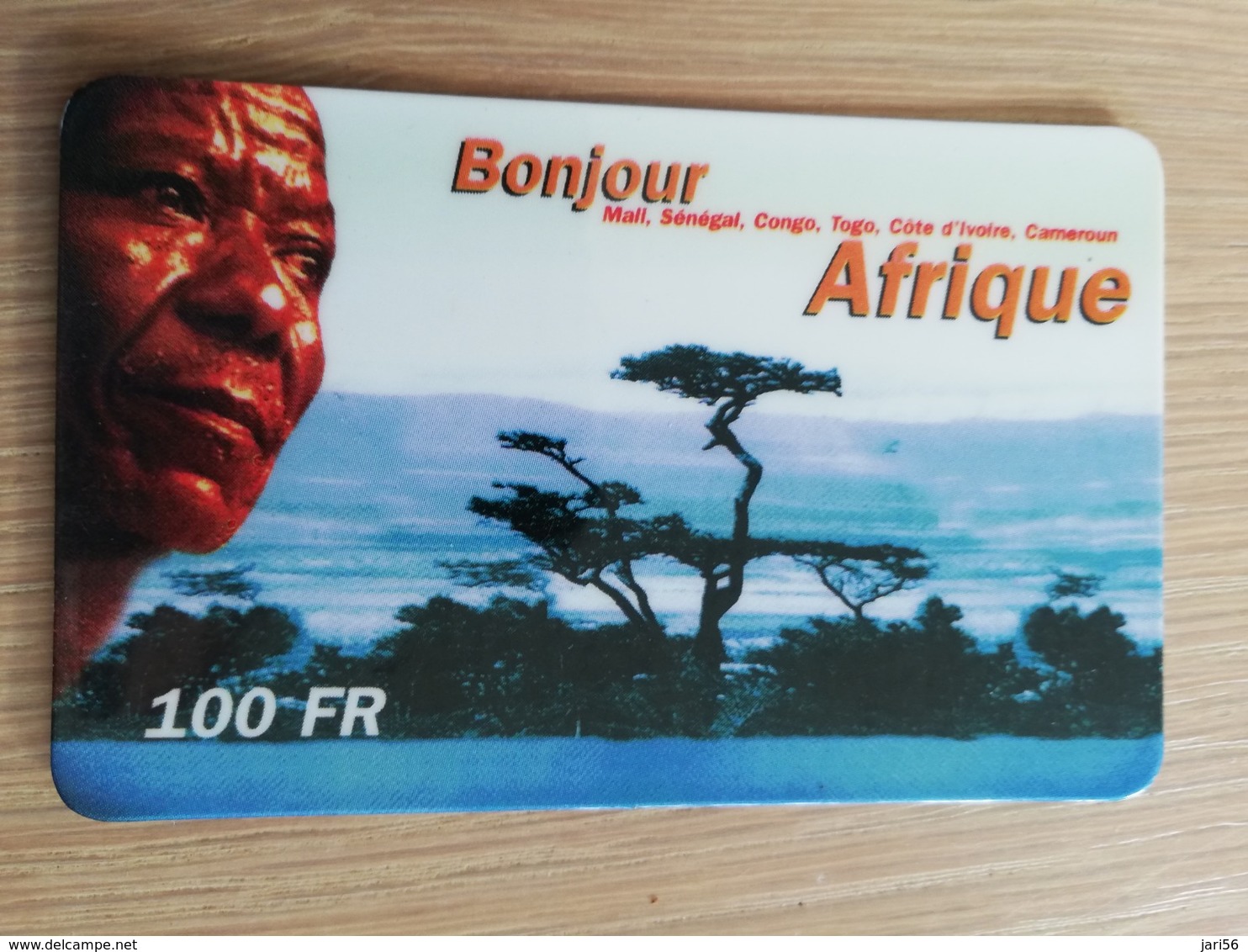 FRANCE/FRANKRIJK   Bonjour Afrique   PREPAID  USED    ** 1481** - Mobicartes: Móviles/SIM)