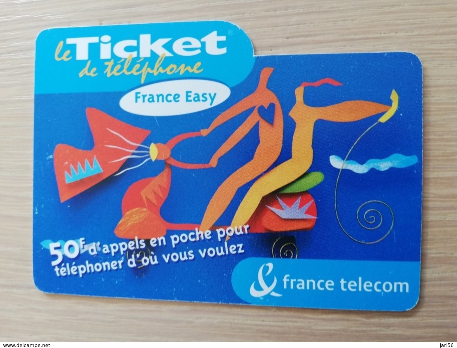 FRANCE/FRANKRIJK   TICKET 50F   PREPAID  USED    ** 1483** - Nachladekarten (Handy/SIM)