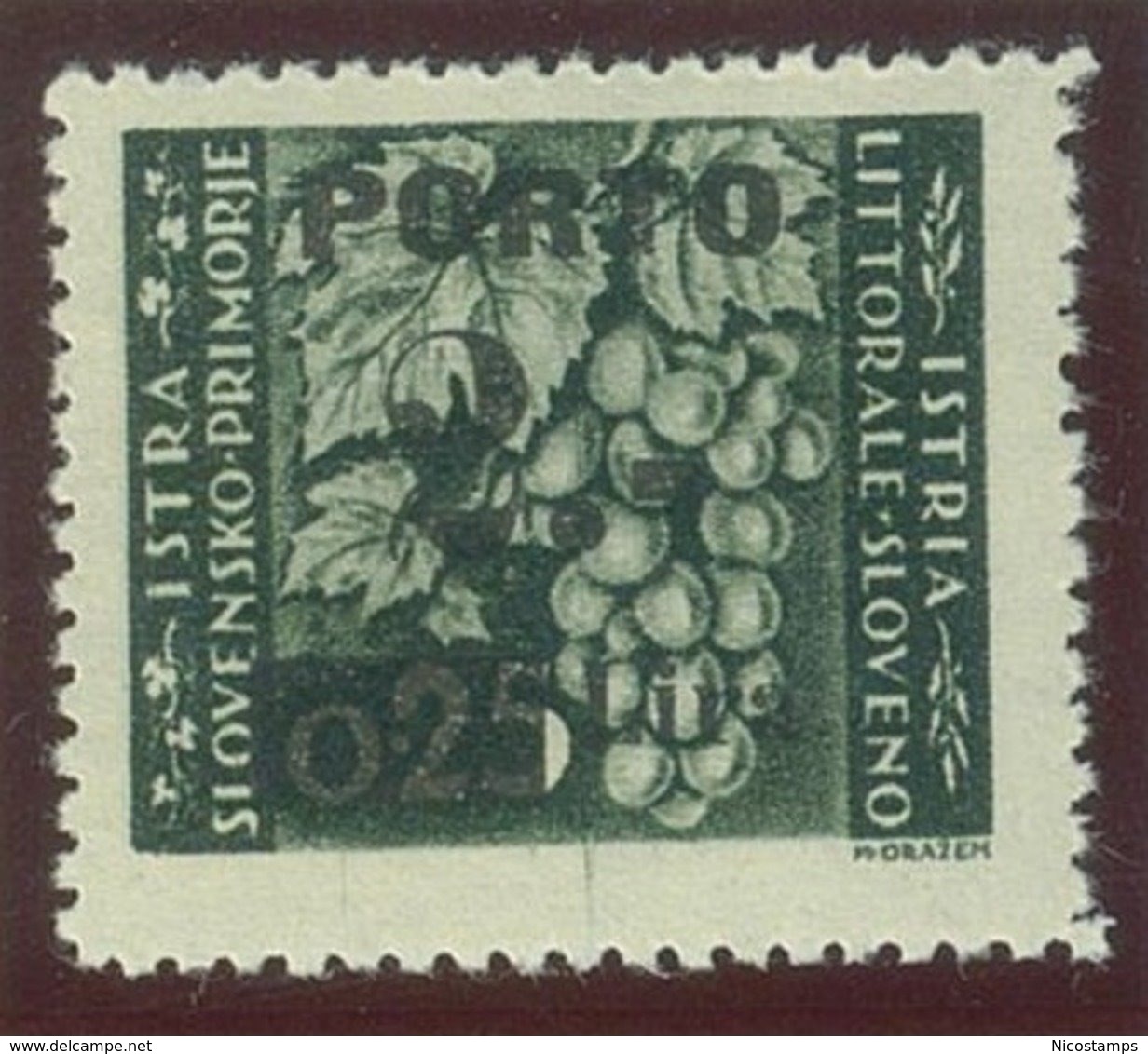 ITALIA - OCC. JUGOSLAVA LITORALE SLOVENO SEGNATASSE SASS. 15A NUOVO - Yugoslavian Occ.: Slovenian Shore