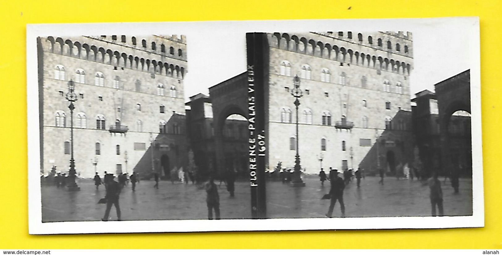 Vues Stéréos FLORENCE Palais Vieux - Stereo-Photographie