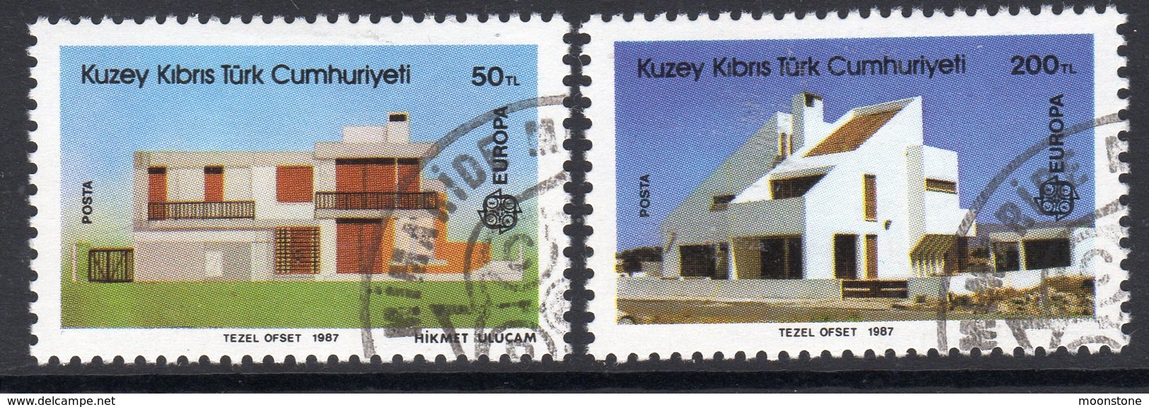 Cyprus Turkish 1987 Europa Architecture Set Of 2, Used, SG 210/1 (A) - Used Stamps