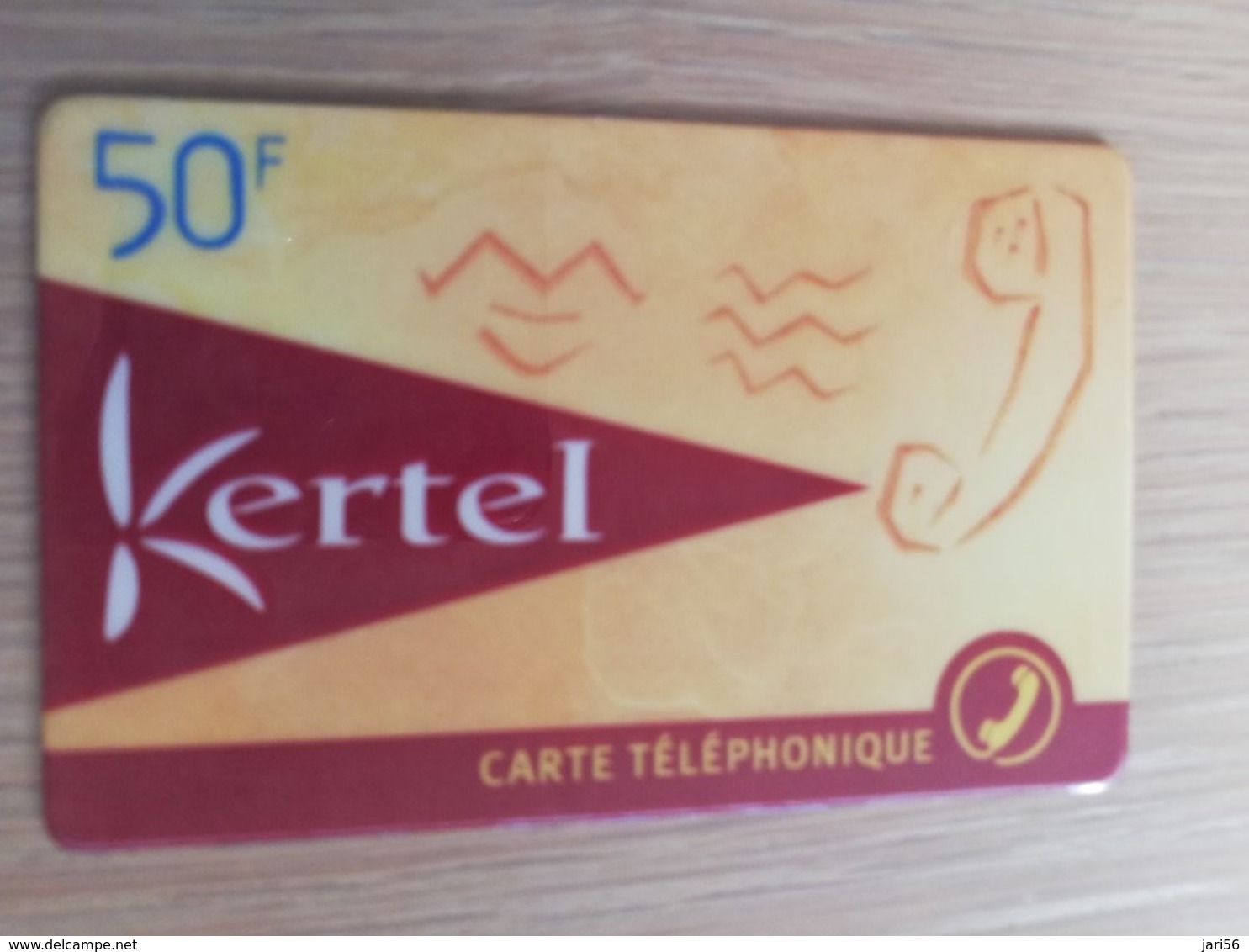 FRANCE/FRANKRIJK   KERTEL 50 F      PREPAID  USED    ** 1493** - Per Cellulari (telefonini/schede SIM)