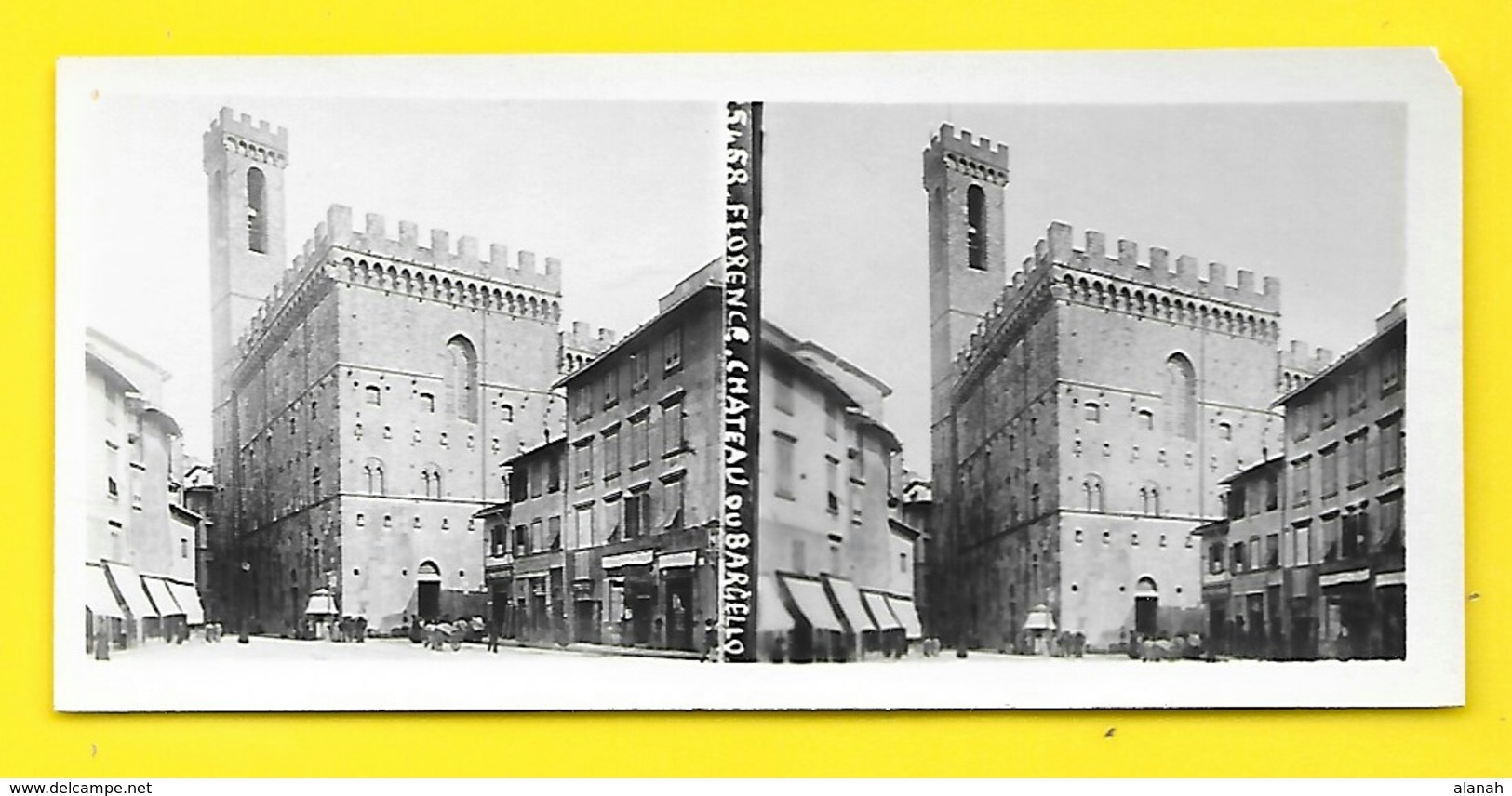 Vues Stéréos FLORENCE Château De Bargello - Stereo-Photographie