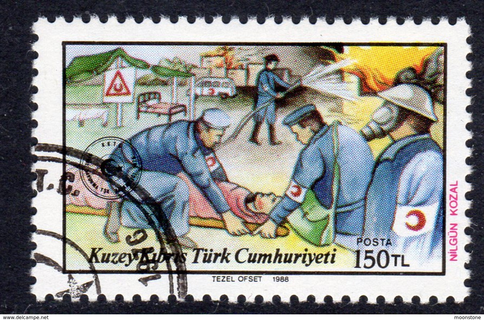 Cyprus Turkish 1988 Civil Defence, Used, SG 236 (A) - Used Stamps
