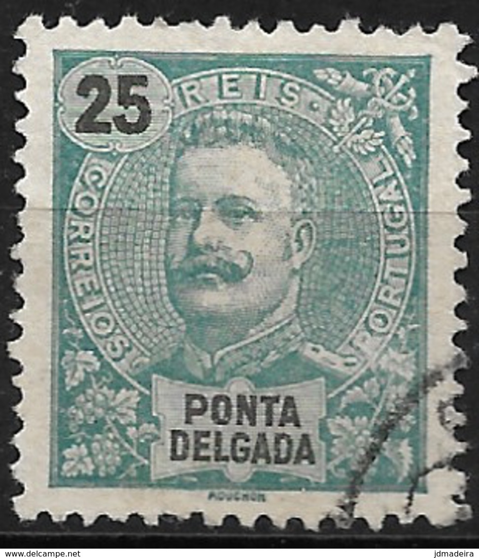 Ponta Delgada – 1897 King Carlos 25 Réis - Ponta Delgada
