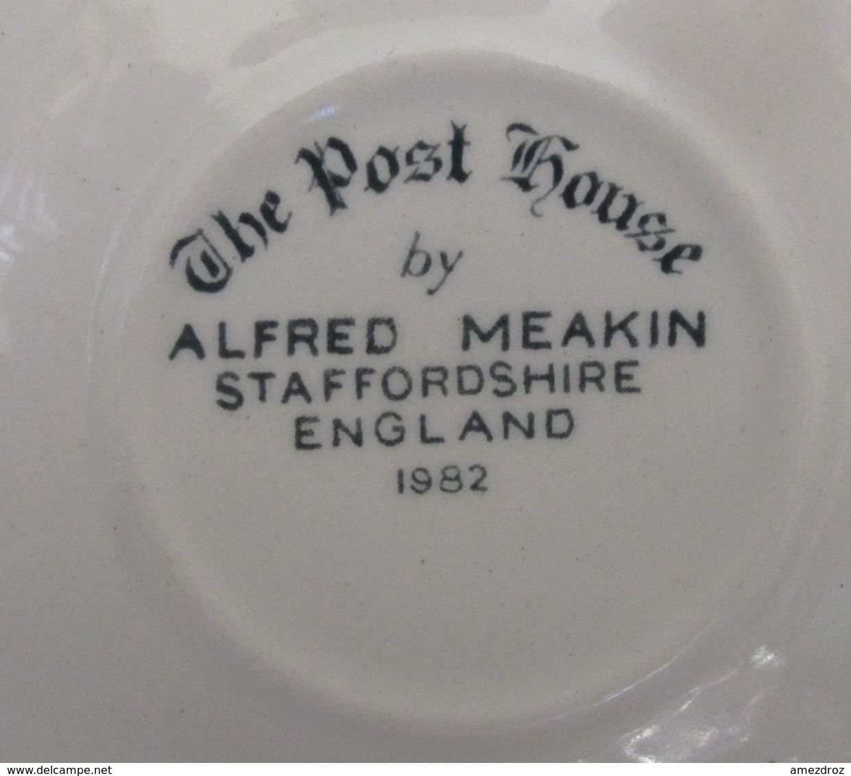 5 Soucoupes En Porcelaine The Post House By Alfred Meakin Staffordhire - Alfred Meakin