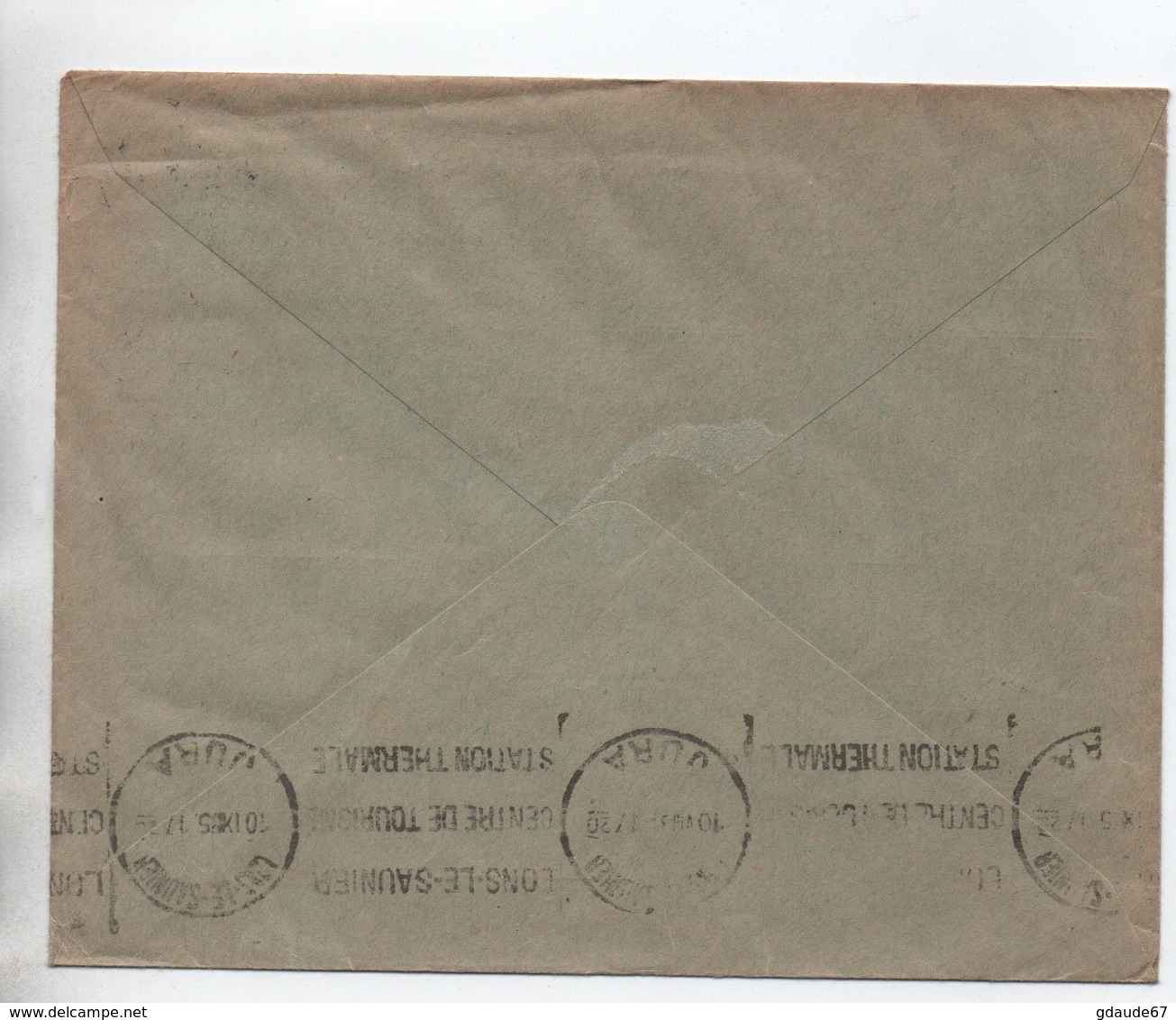 1935 - ENVELOPPE COMMERCIALE De HOORN Pour LONS LE SAUNIER (JURA) - Poststempel