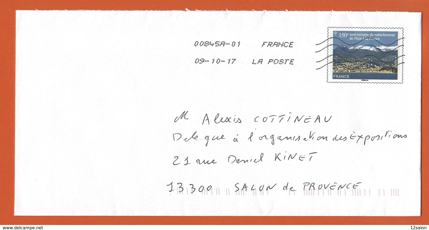 ENTIERS POSTAUX PRET A POSTER  Theme 150 ANNIVERSAIRE RATTACHEMENT DE NICE A LA FRANCE - PAP: Sonstige (1995-...)