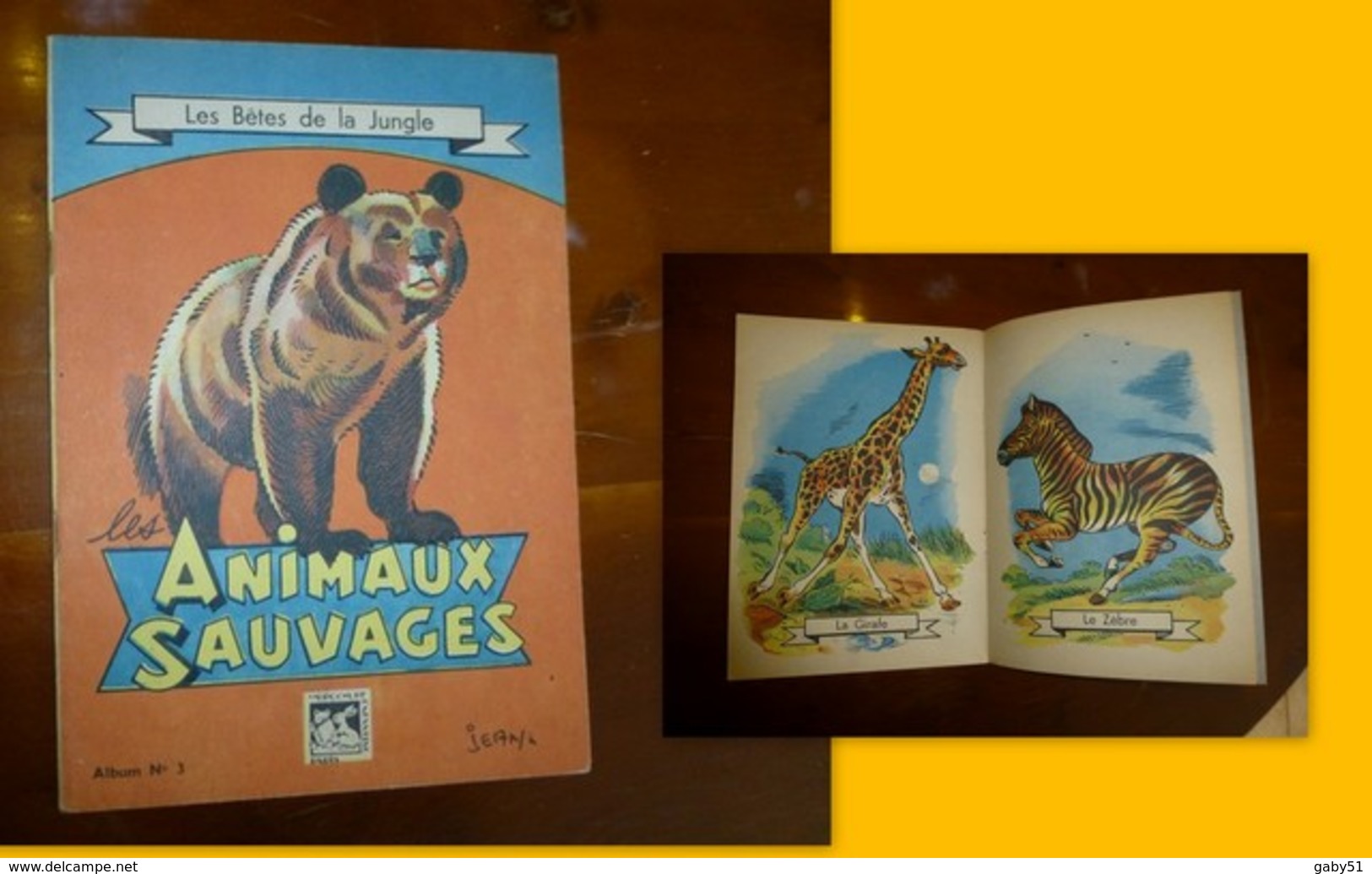 Les Animaux Sauvages, Illustré Par Jean, Album N°3,  Illustré 1946 ; L07 - 1901-1940