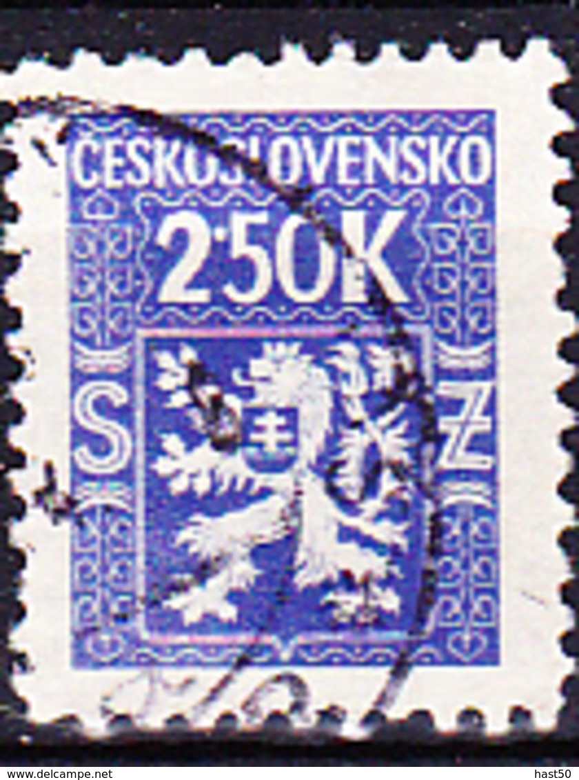 Tschechoslowakei CSR - Dienstmarke (MiNr: 5) 1945 - Gest Used Obl - Francobolli Di Servizio