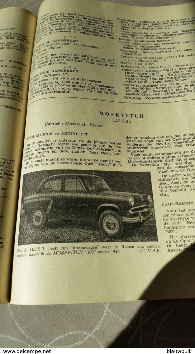 De Autotoerist N°3 1 Feb. 1957 Tijdschrift - Auto/moto