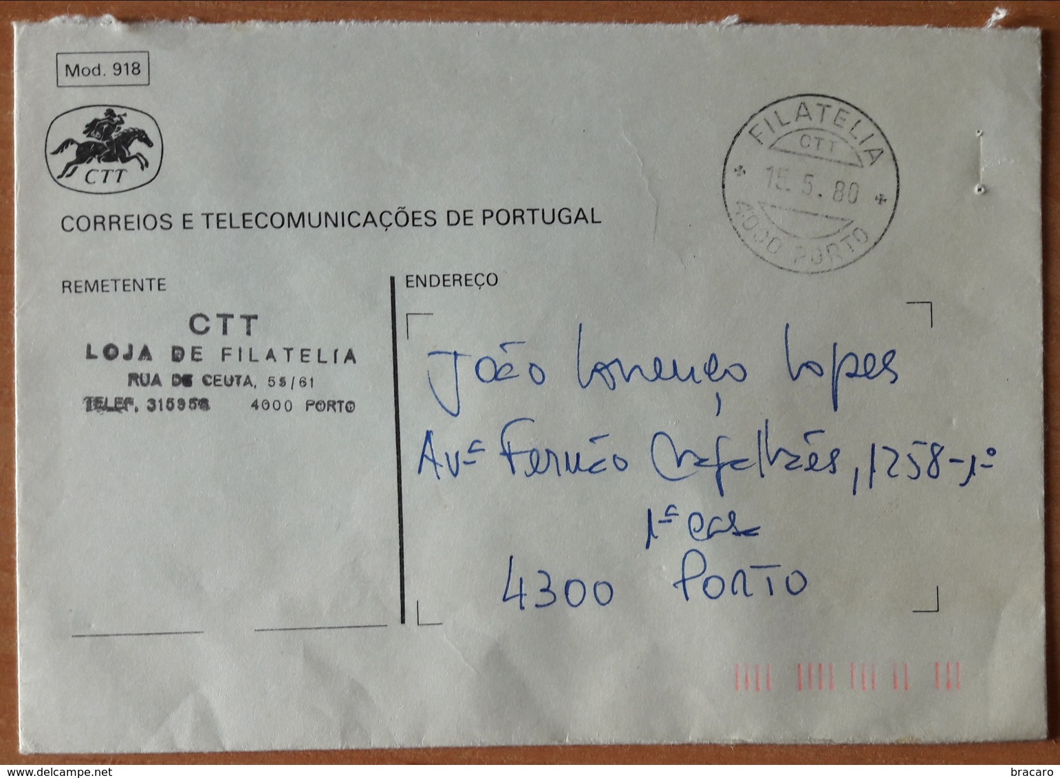 Portugal - COVER - FRANCHISE / TAXA PAGA - Cancel: FILATELIA / PORTO 1980 - Cartas & Documentos