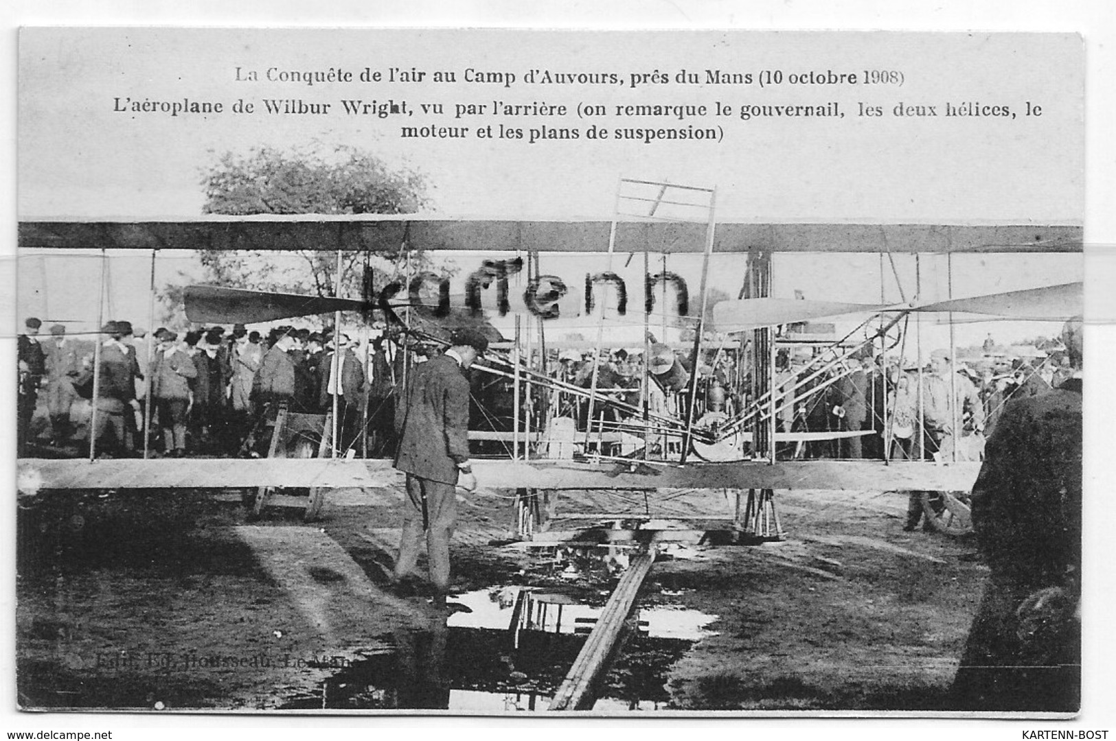 D 72 - LE MANS - Camp D'Auvours - L'Aeroplane De WILBUR WRIGHT - Le Mans