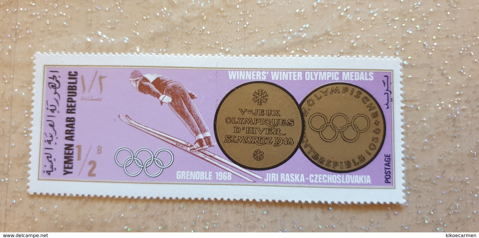 YEMEN ARAB REPUBLIC NEW Mnh ** 1968 Grenoble Olympic Game Games Sport - Springreiten