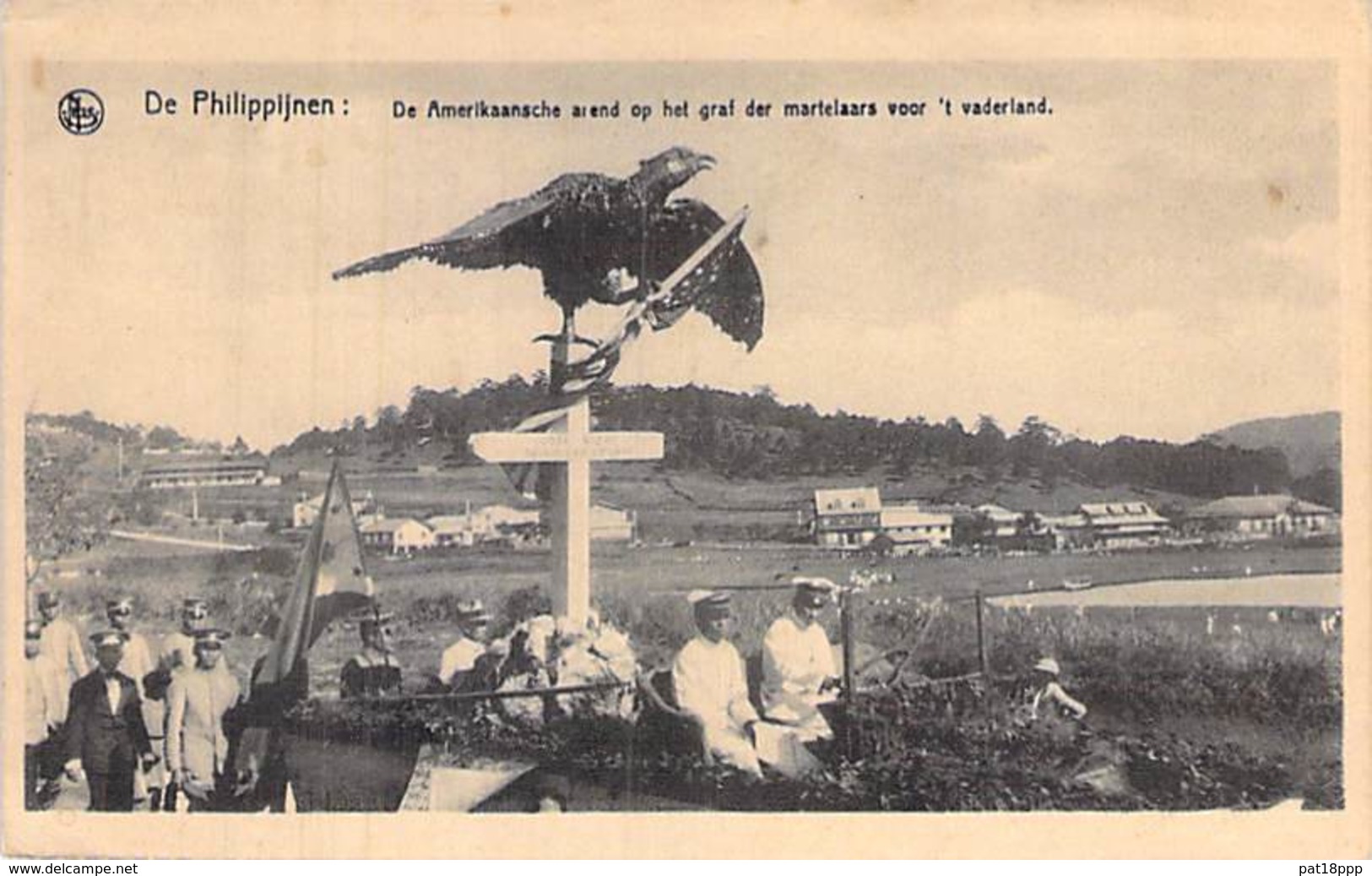 PHILIPPINES - L'aigle Américain Sur La Tombe Des Martyrs  Amer Arend Op Het Graf Der Martelaars  CPA Asie Asia MILITARIA - Philippines