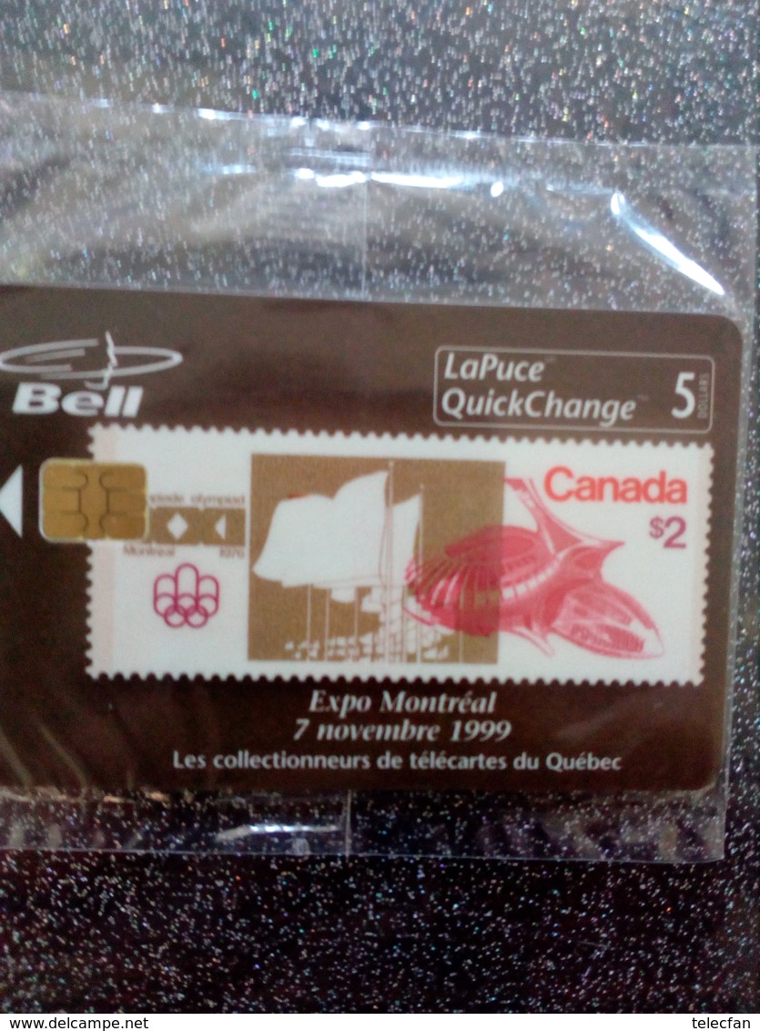 CANADA BELL EXPO MONTREAL STADE JEUX OLYMPIQUES 5$ NEUVE MINT IN BLISTER 750 EX RARE - Olympische Spiele