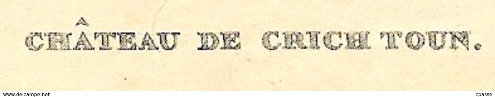 Fragment D'Hors-Texte - CRICHTON CASTLE Scotland Ecosse - Matériel Et Accessoires