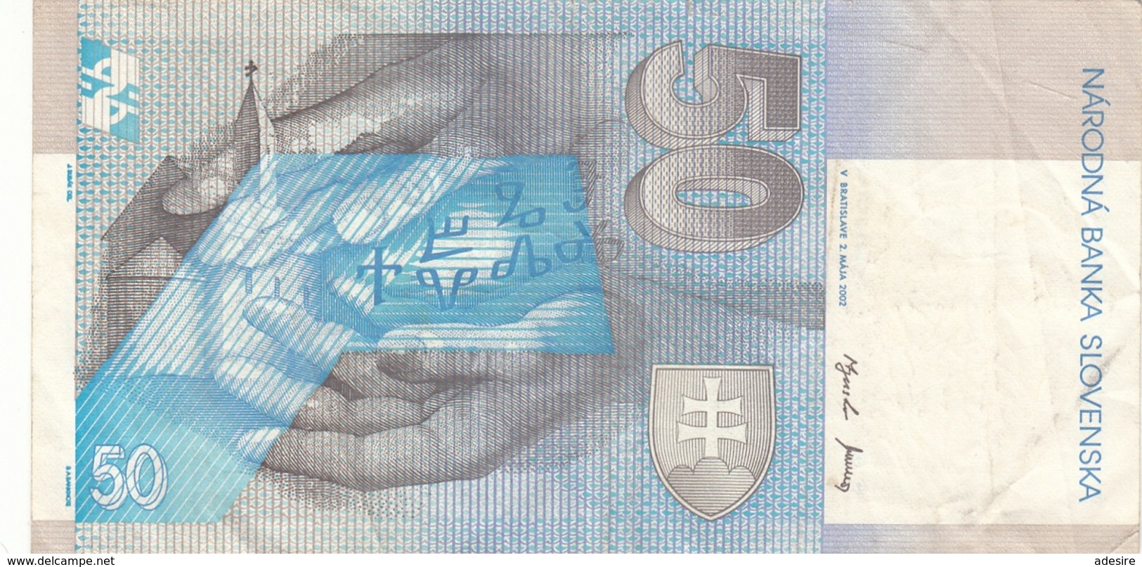 50 KORUN SLOVENSKA BANKNOTE, Umlaufschein - Slovaquie
