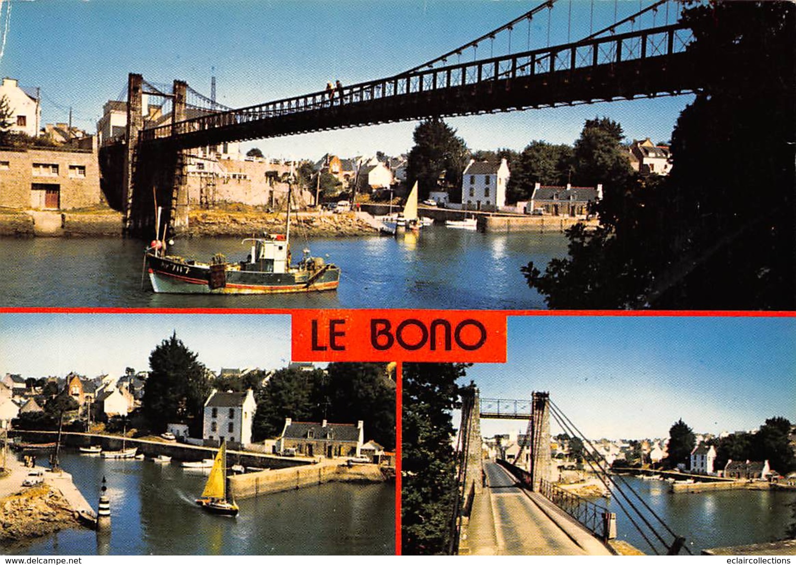 Le Bono        56        Le Pont Et Vue Générale    10x15             (Voir Scan) - Other & Unclassified