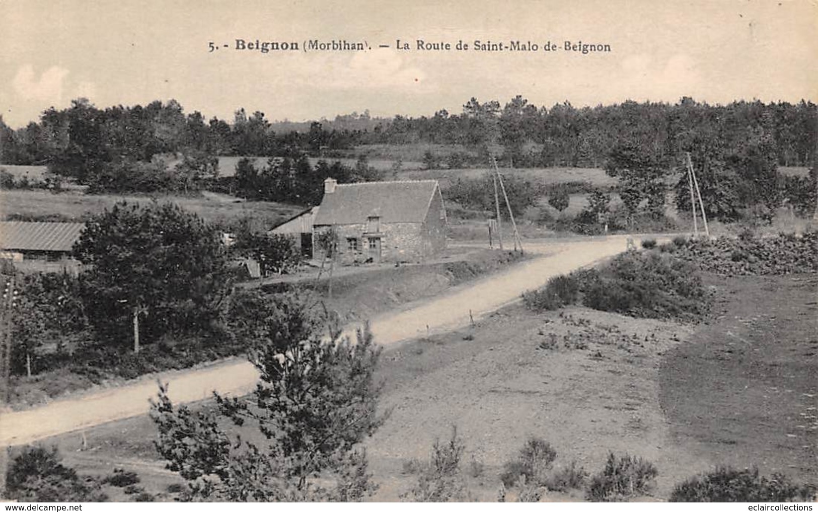 Beignon         56       La Route De St Malo De Beignon          (Voir Scan) - Autres & Non Classés