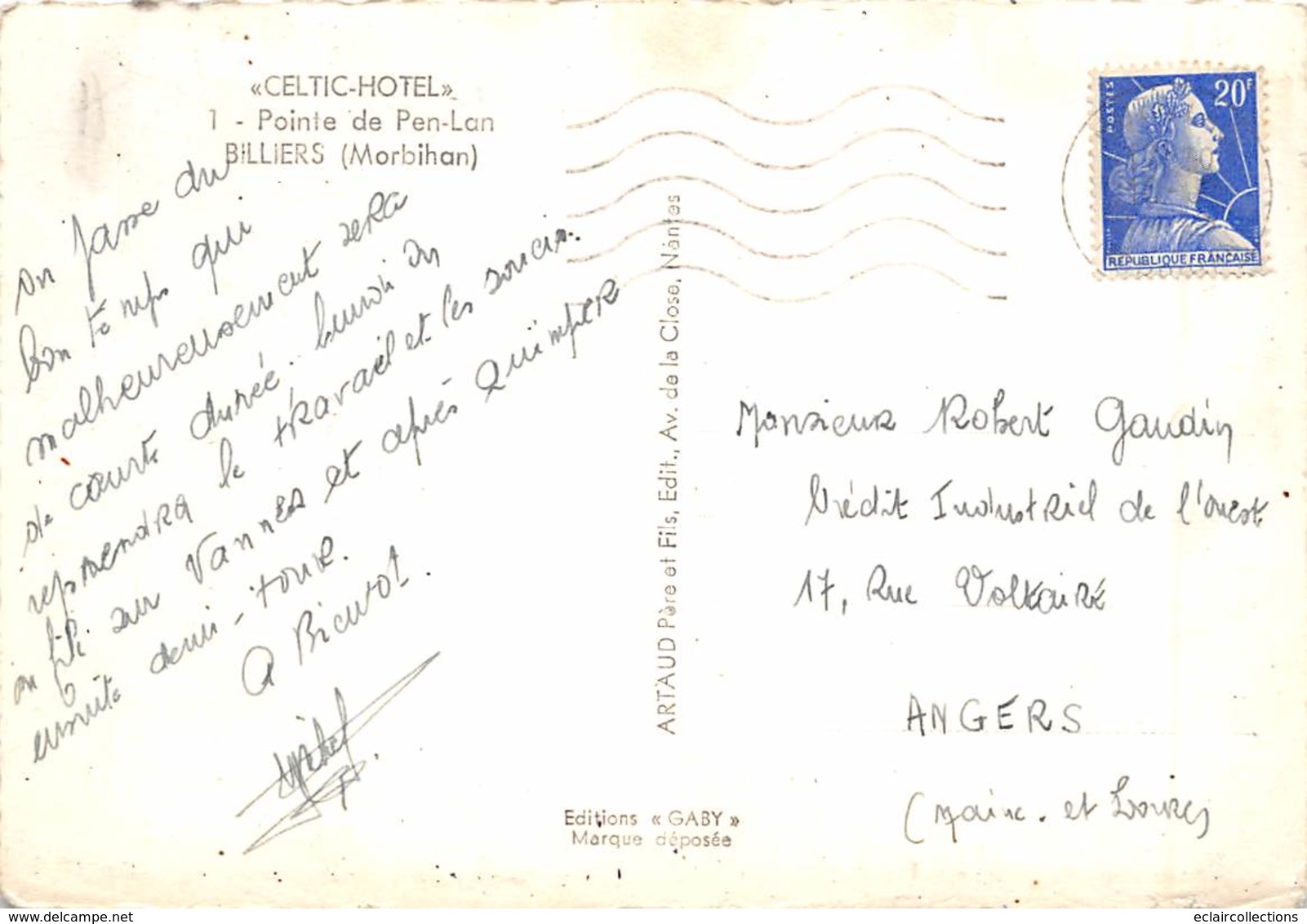 Billiers      56        Pointe Et  Auberge De Pan-Lan          10x15     (Voir Scan) - Other & Unclassified