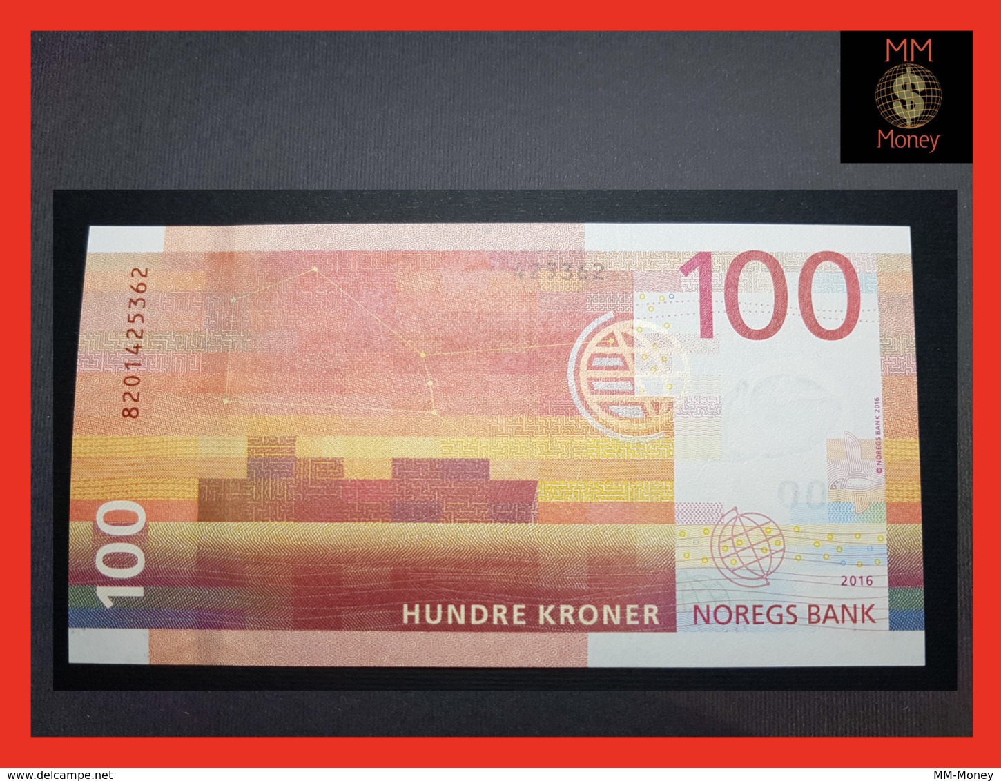 NORWAY 100 Kroner 2016  P. 54  UNC - Norway