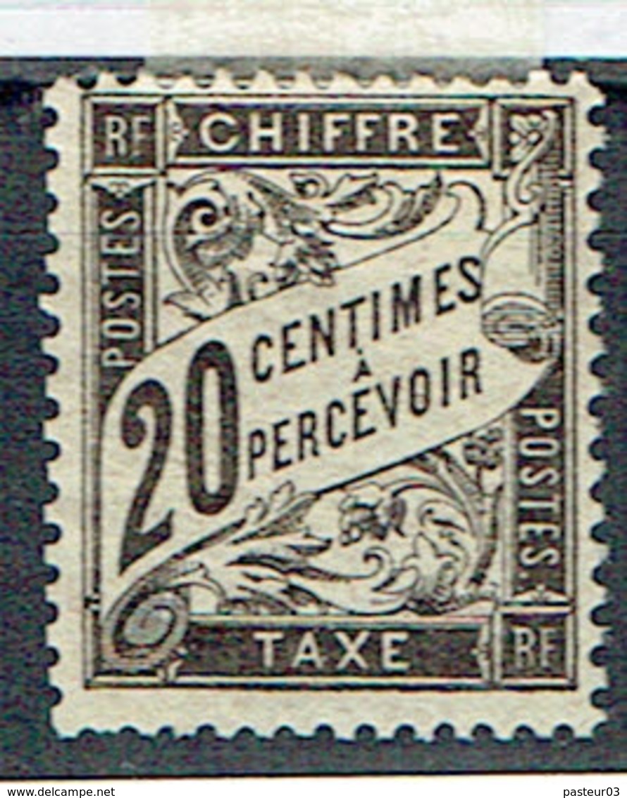 N° 17 Taxe 20 C Noir - 1859-1959 Neufs