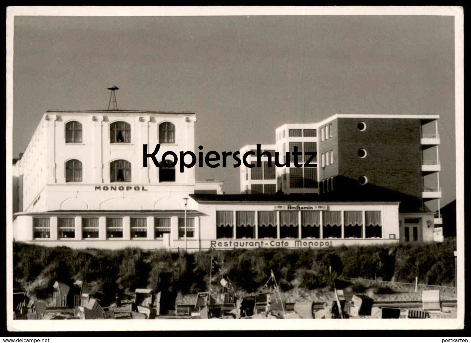 ALTE POSTKARTE WANGEROOGE RESTAURANT CAFÉ MONOPOL Insel Ansichtskarte AK Cpa Postcard - Wangerooge