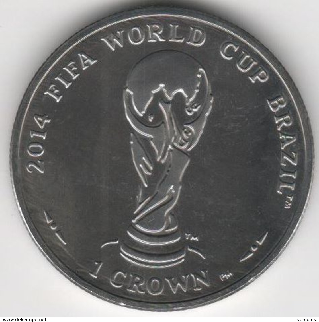 Isle Of Man. Coin. 1 Crown. 2012. UNC. FIFA World Cup In Brazil In 2014 - Isle Of Man