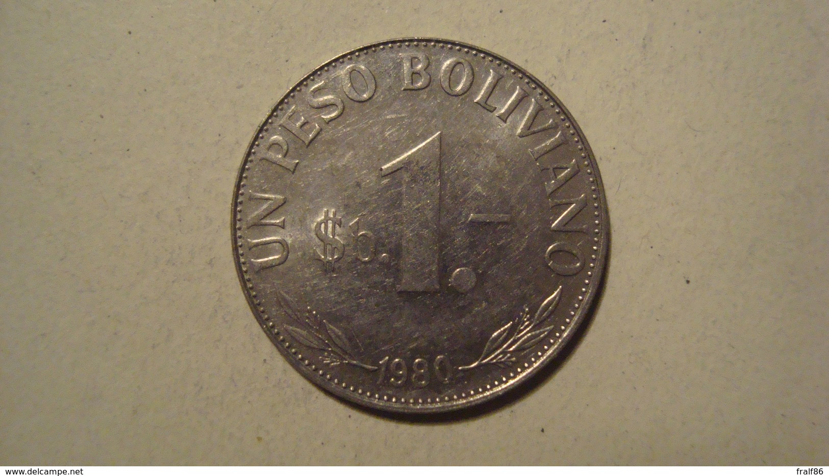 MONNAIE BOLIVIE 1 PESO BOLIVIANO 1980 - Bolivia