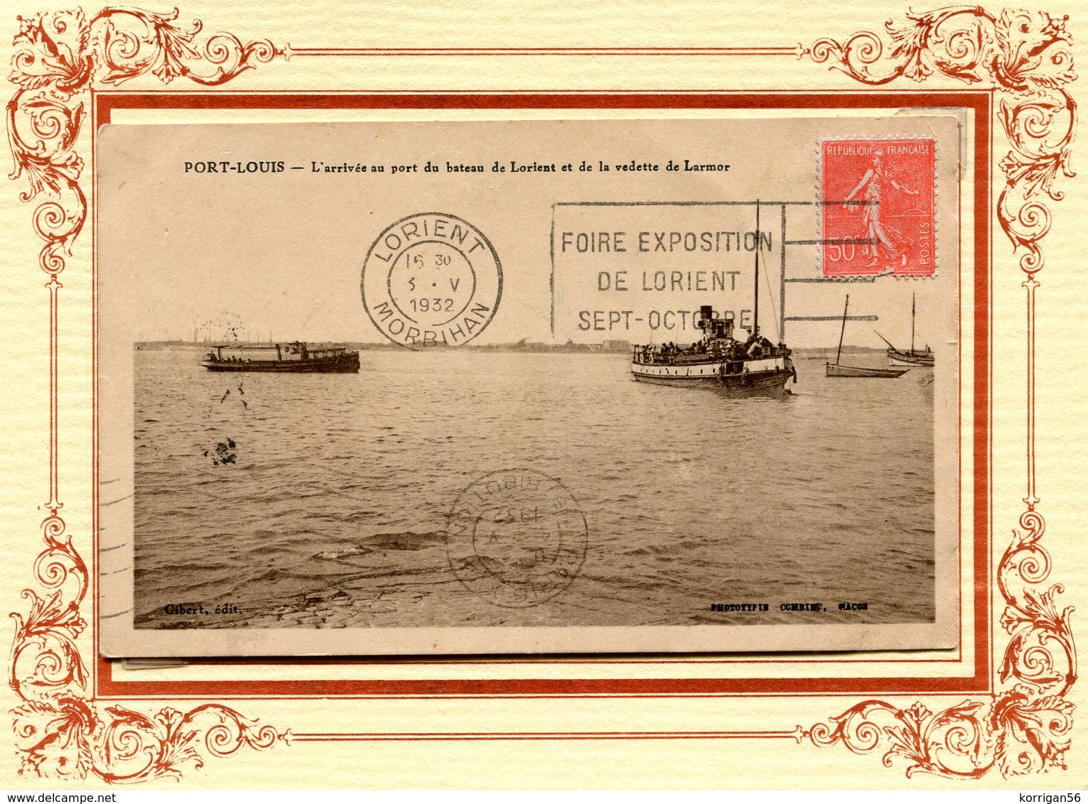 PORT LOUIS  **** BATEAU DE LORIENT ET VEDETTE DE LARMOR    **** - Port Louis