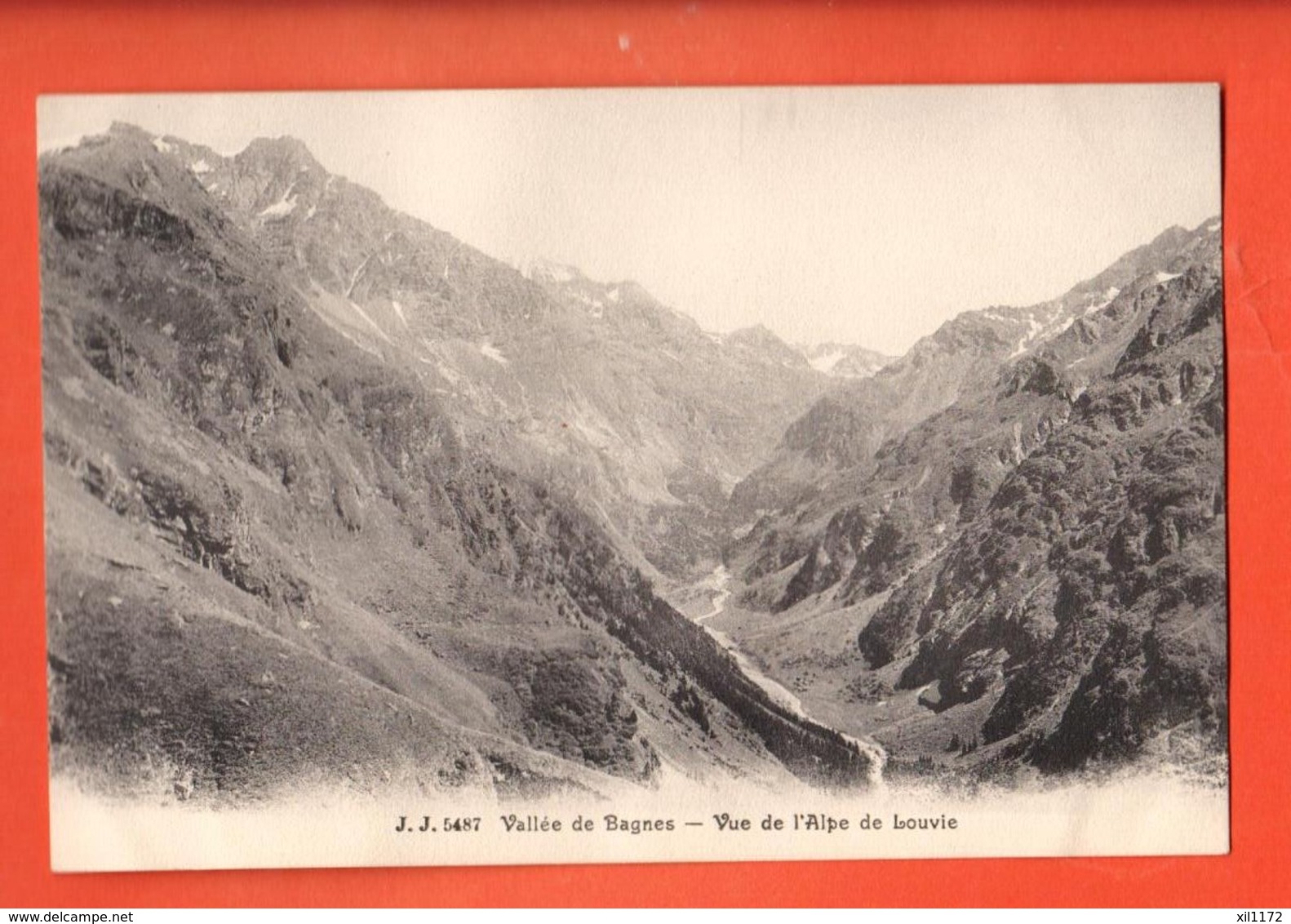 TSS-31 Val De Bagnes,entre Verbier Et Mauvoisin, Vue De L'Alpe De Louvie Jullien 5487. Non Circulé - Bagnes