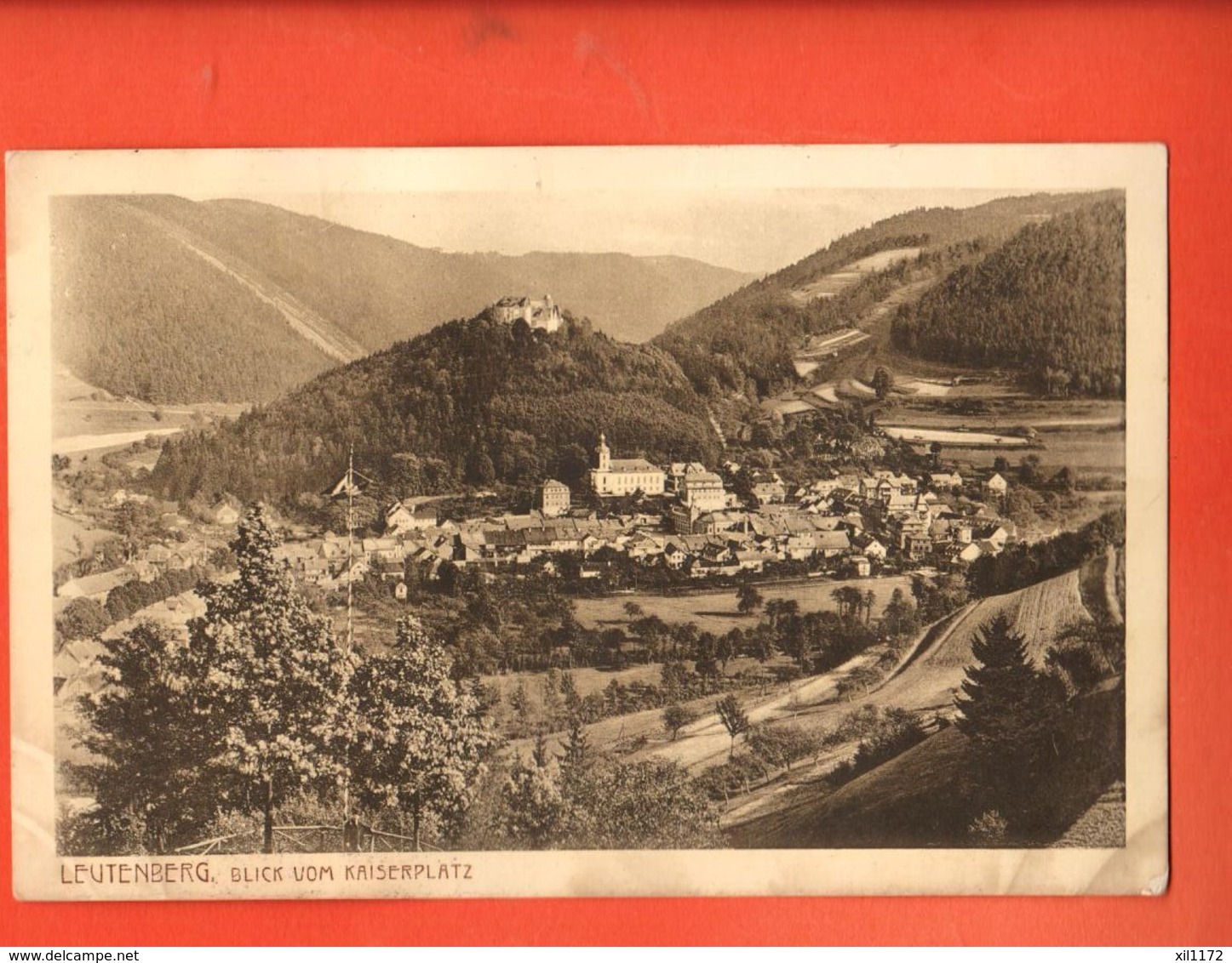 TSS-37 Leutenberg Blick Vom Kaiserplatz. Gelaufen 1915 Nach Schweiz - Leutenberg