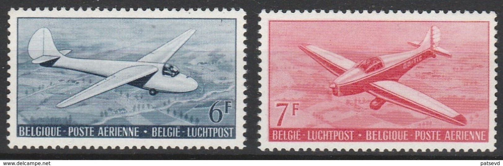 Luchtpost PA 26 /PA 27 Aero Club Belgie  ** - Postfris