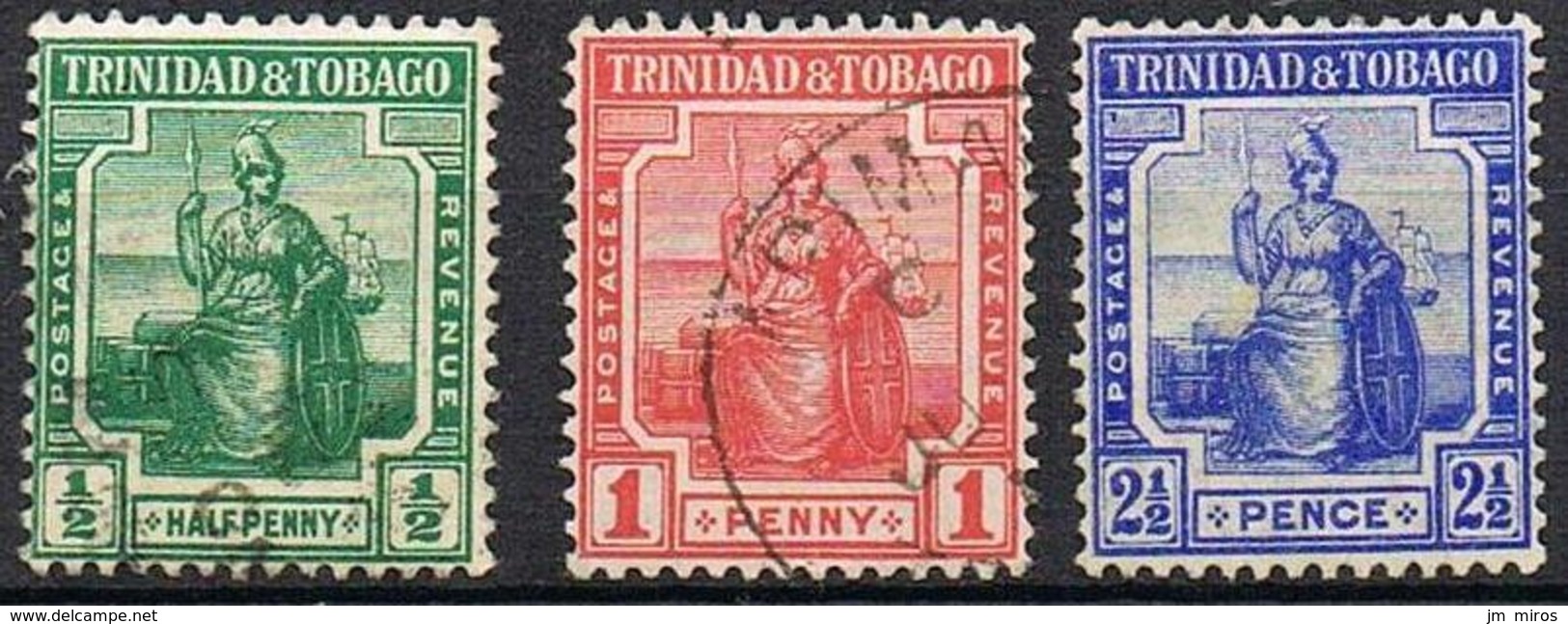 TRINITE ET TOBAGO YT 78-79-80 - Trinidad & Tobago (...-1961)