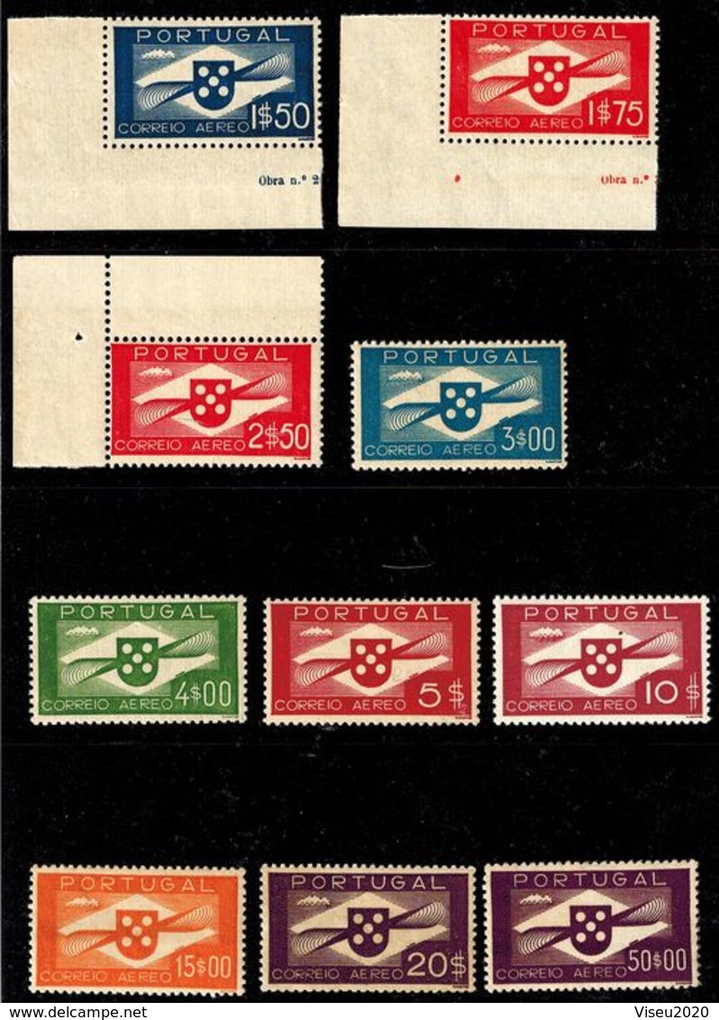 Portugal 1936 - Correio Aéreo - Hélice - Serie Completa Afinsa 01/10 - Unused Stamps