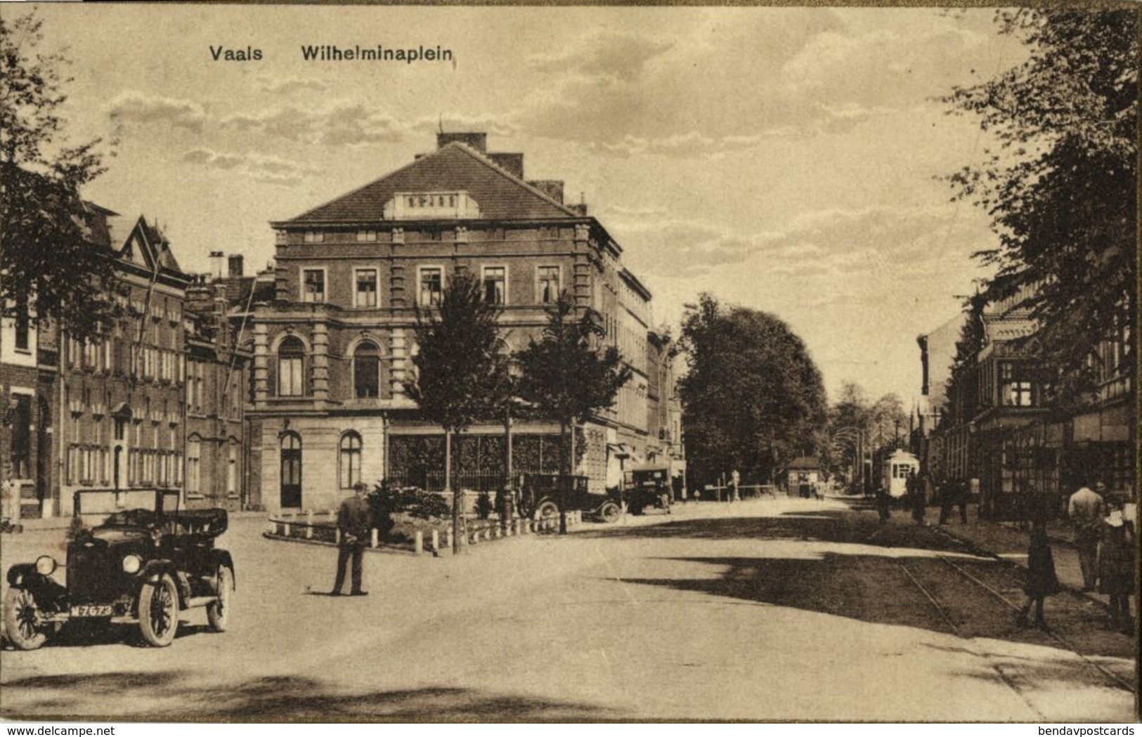 Nederland, VAALS, Wilhelminaplein, Auto (1920s) Ansichtkaart - Vaals